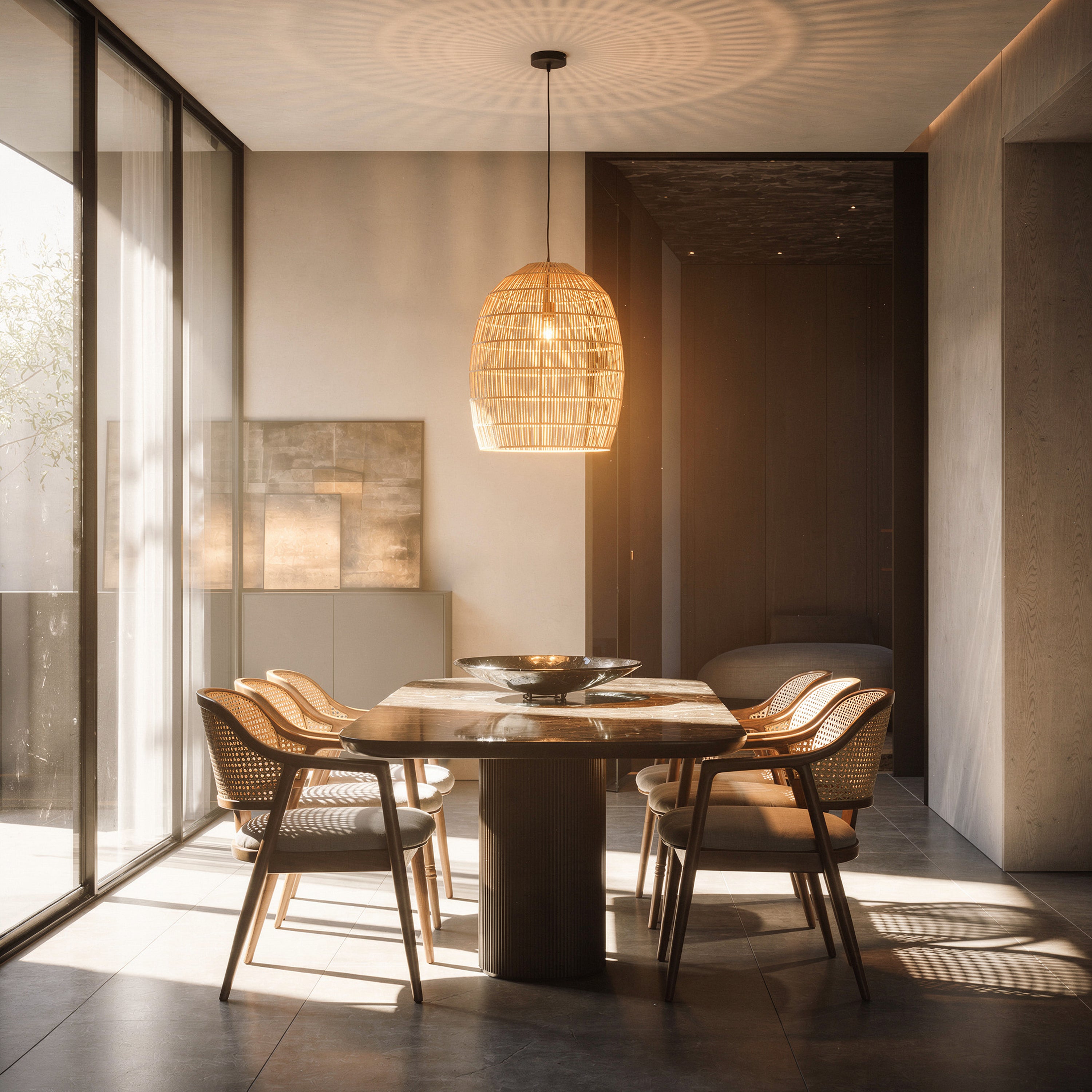 Whisper light pendant light