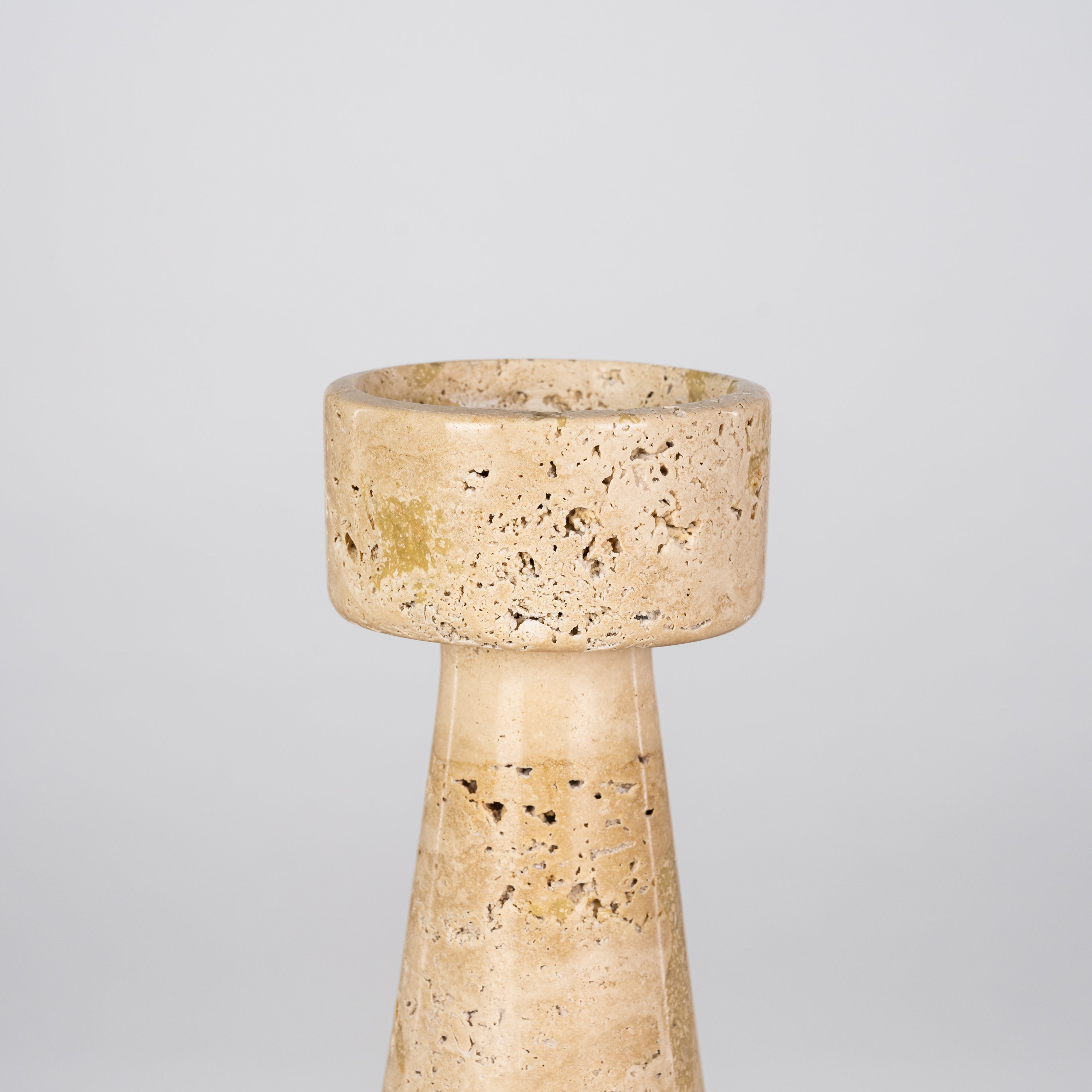 Twinning Sable (Large, Beige) Marble Candle Holder