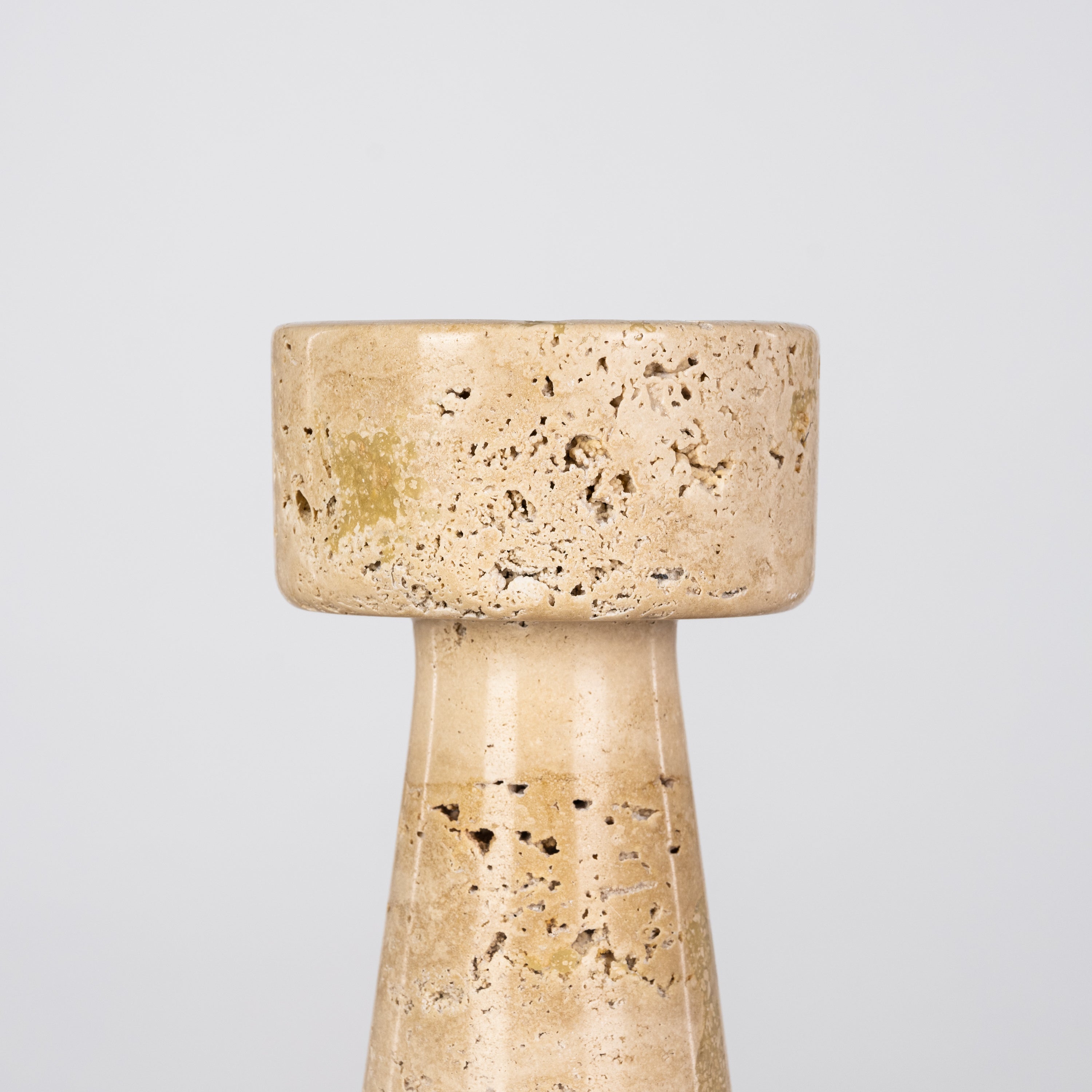 Twinning Sable (Large, Beige) Marble Candle Holder