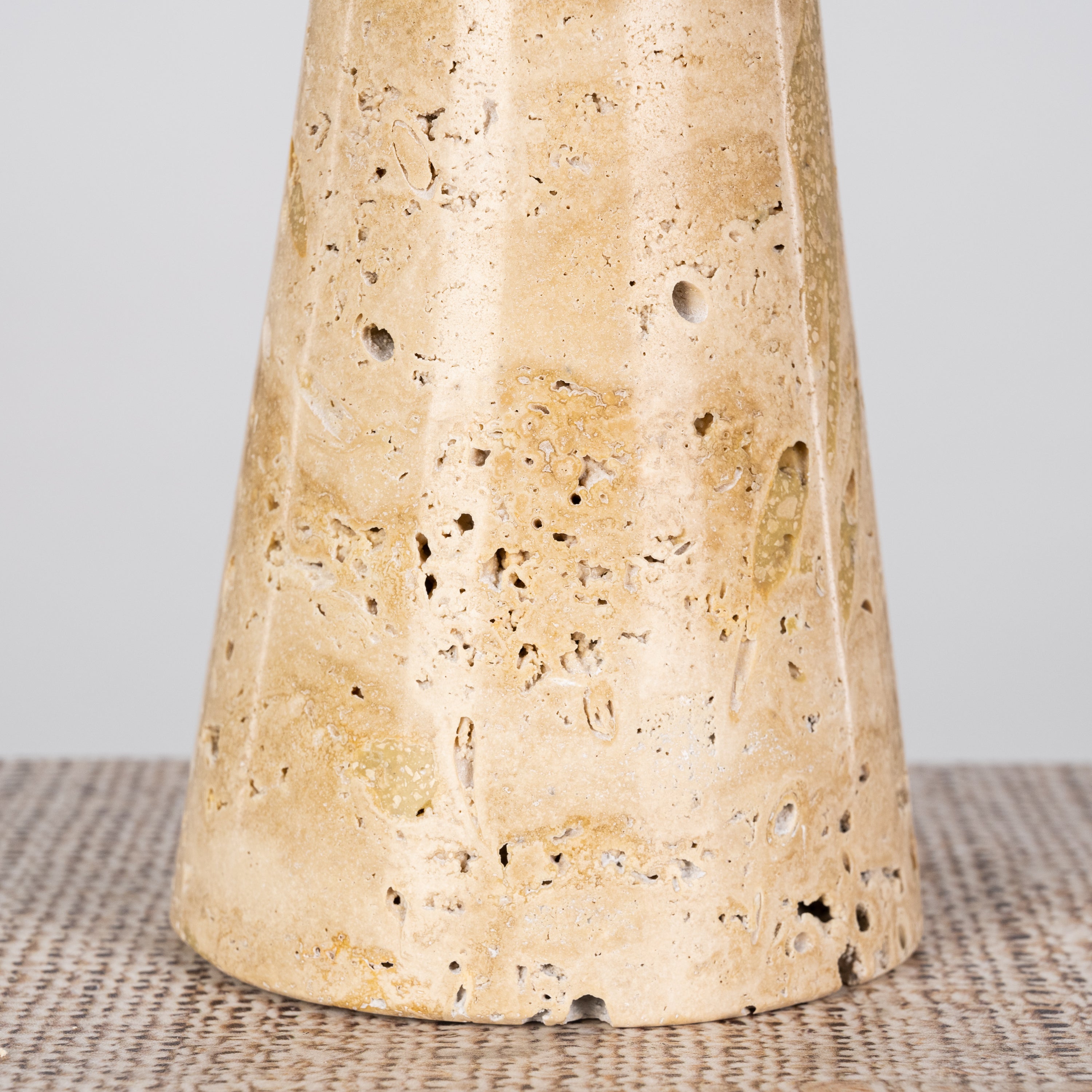 Twinning Sable (Large, Beige) Marble Candle Holder