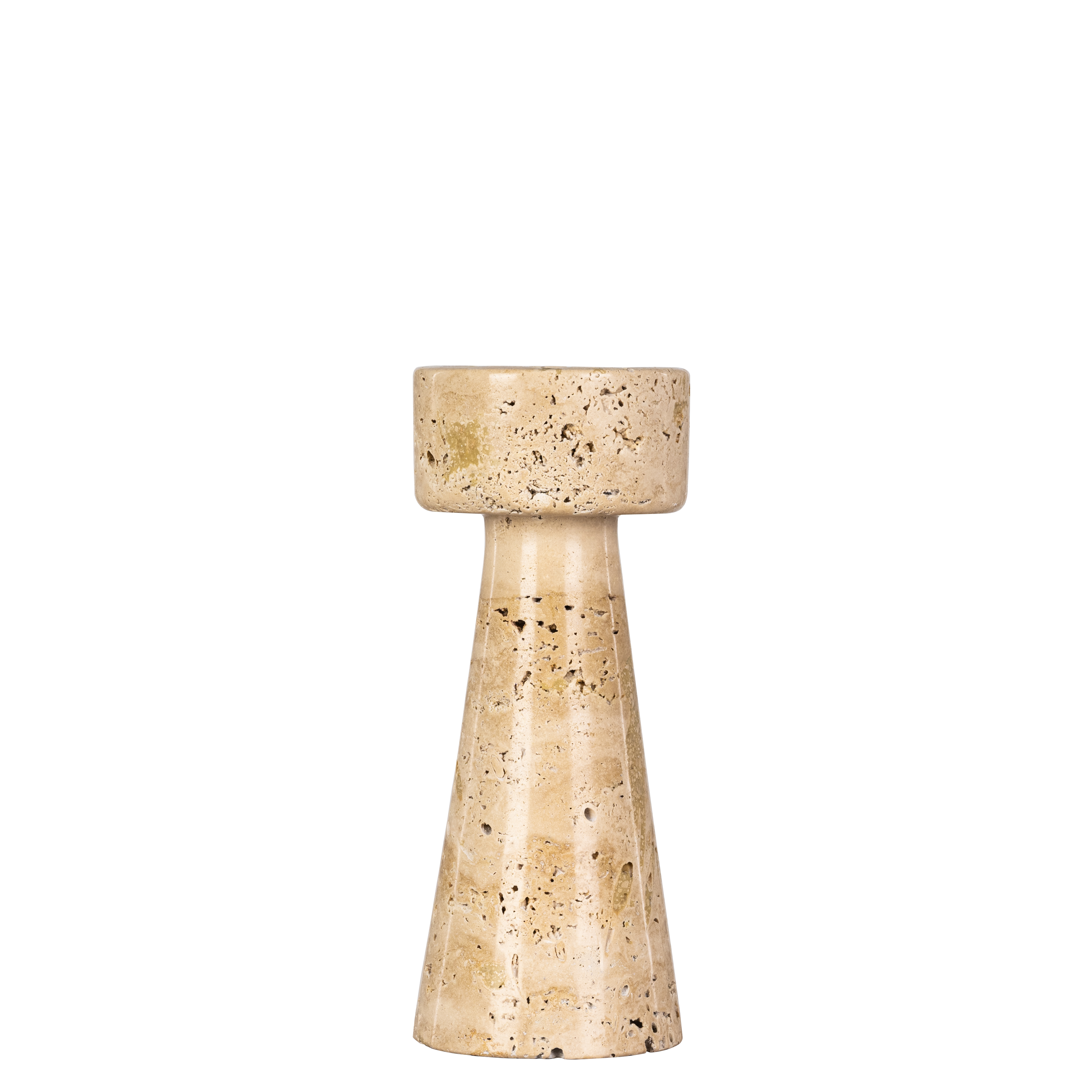 Twinning Sable (Large, Beige) Marble Candle Holder