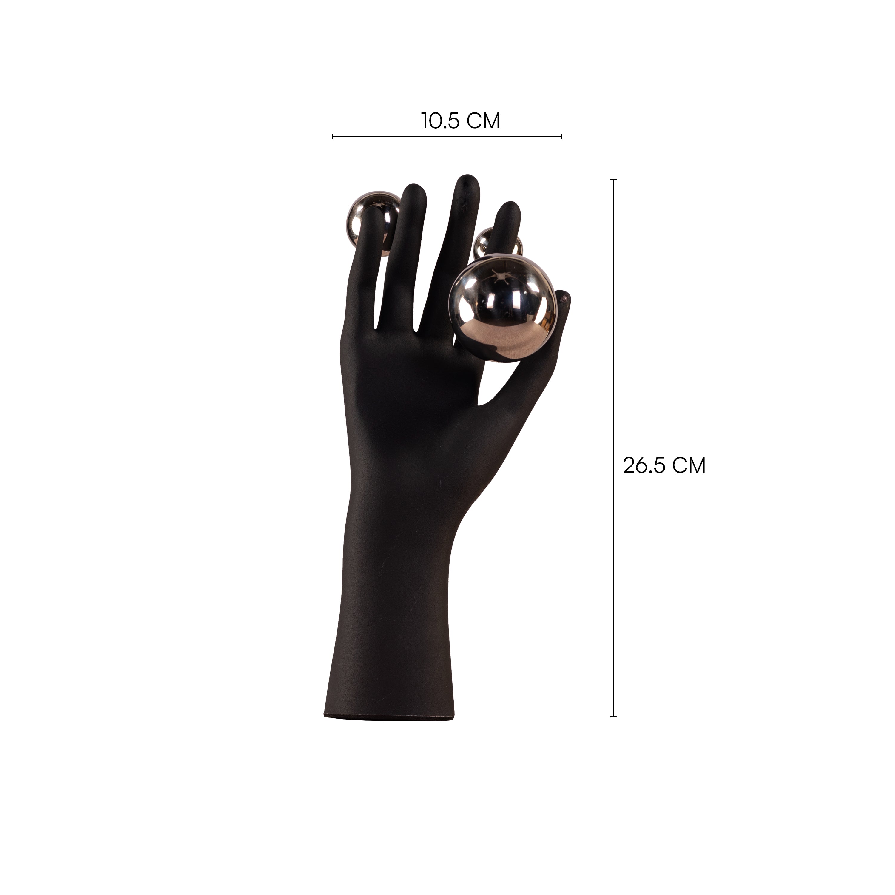 Illusionist (Black, Chrome) Resin Home Decor