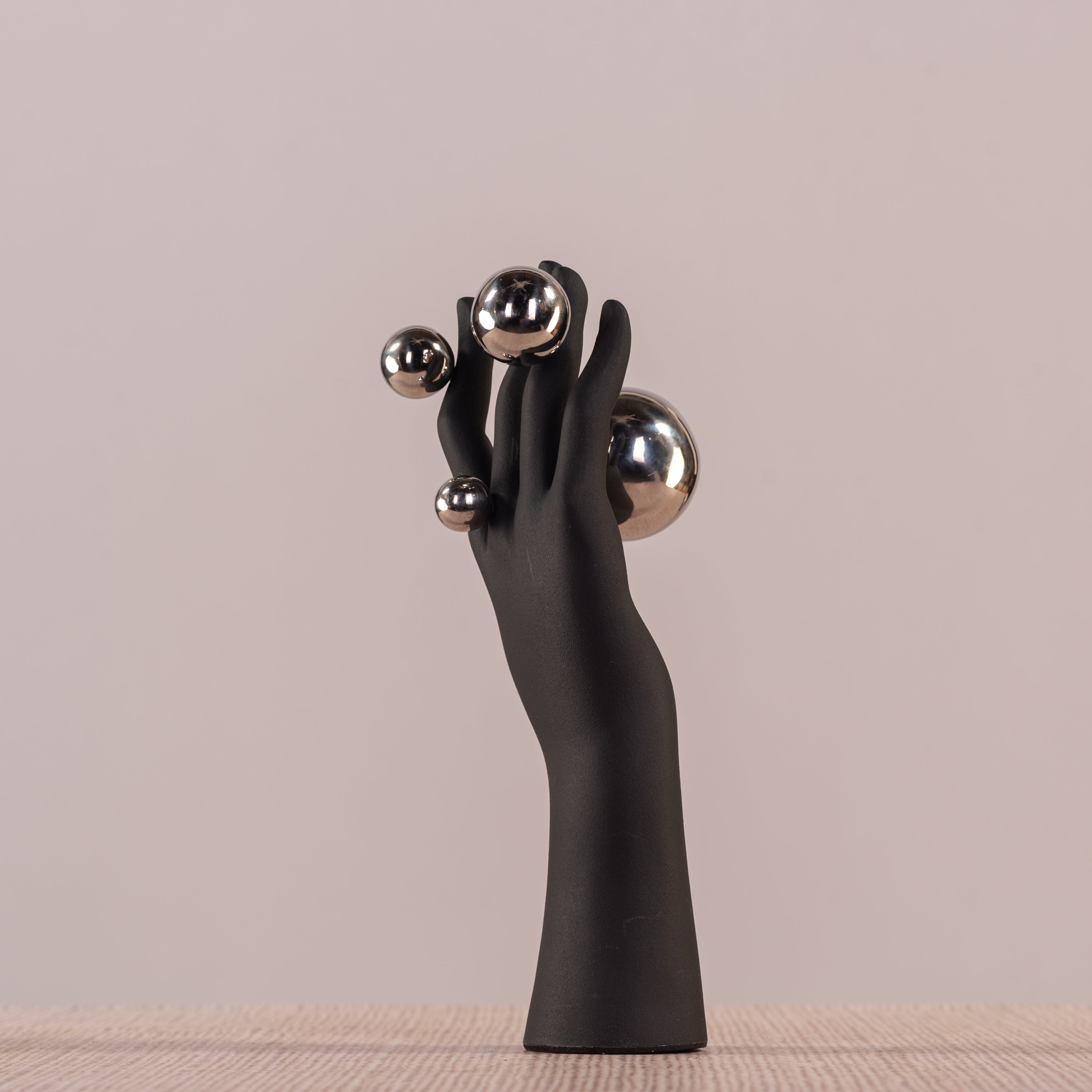 Illusionist (Black, Chrome) Resin Home Decor