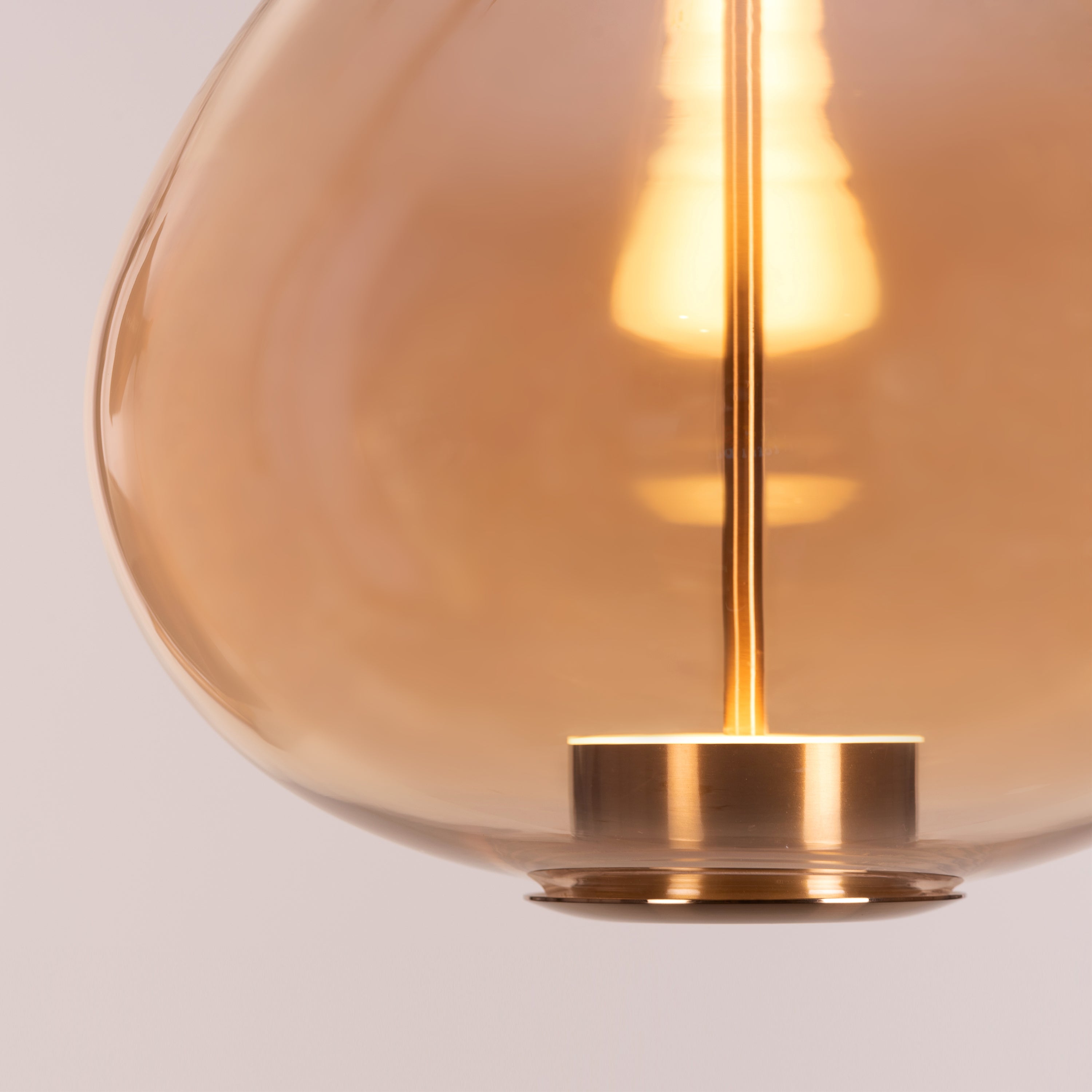 You Own It (Amber, Built-In LED) Glass Pendant Light