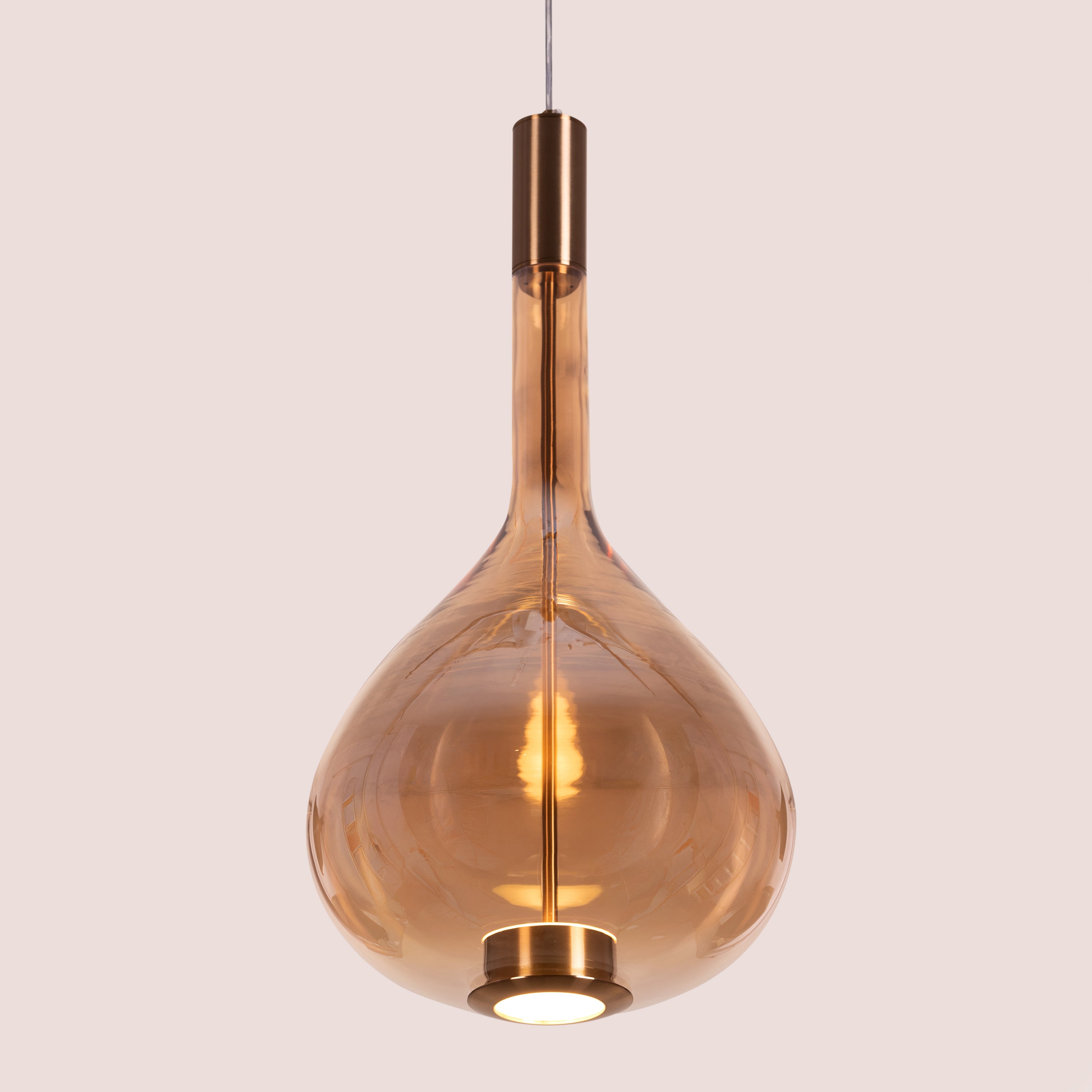 You Own It (Amber, Built-In LED) Glass Pendant Light