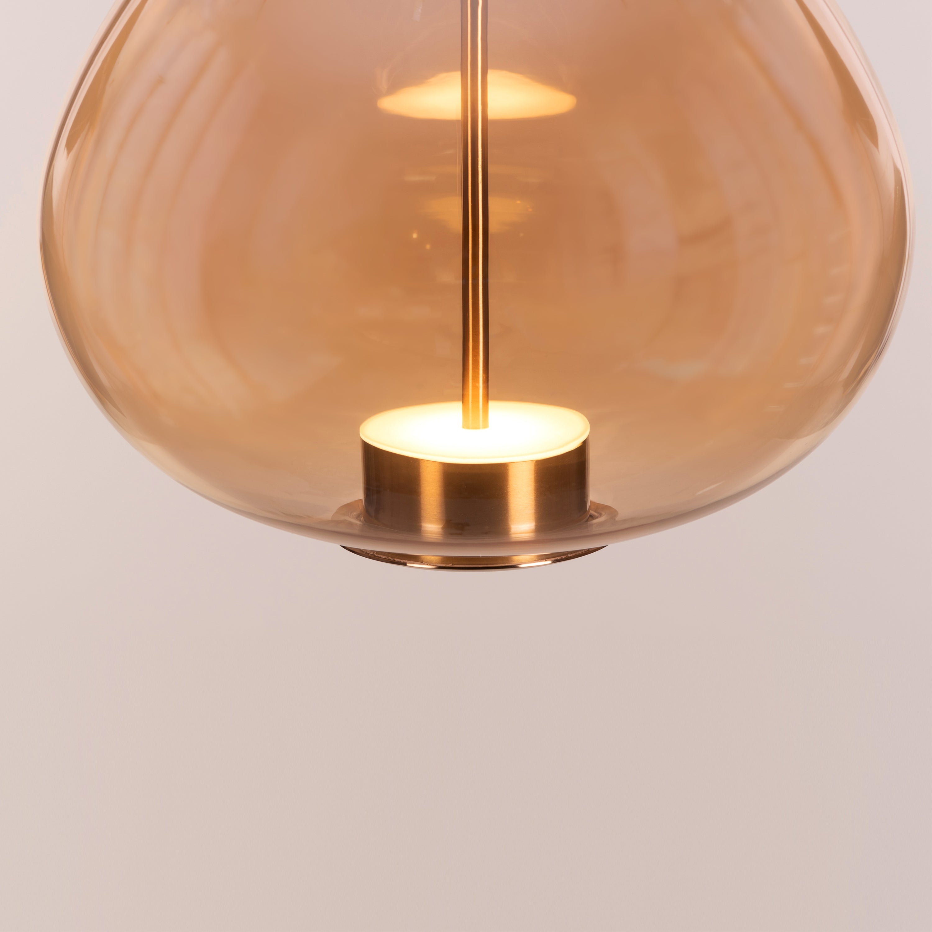 You Own It (Amber, Built-In LED) Glass Pendant Light
