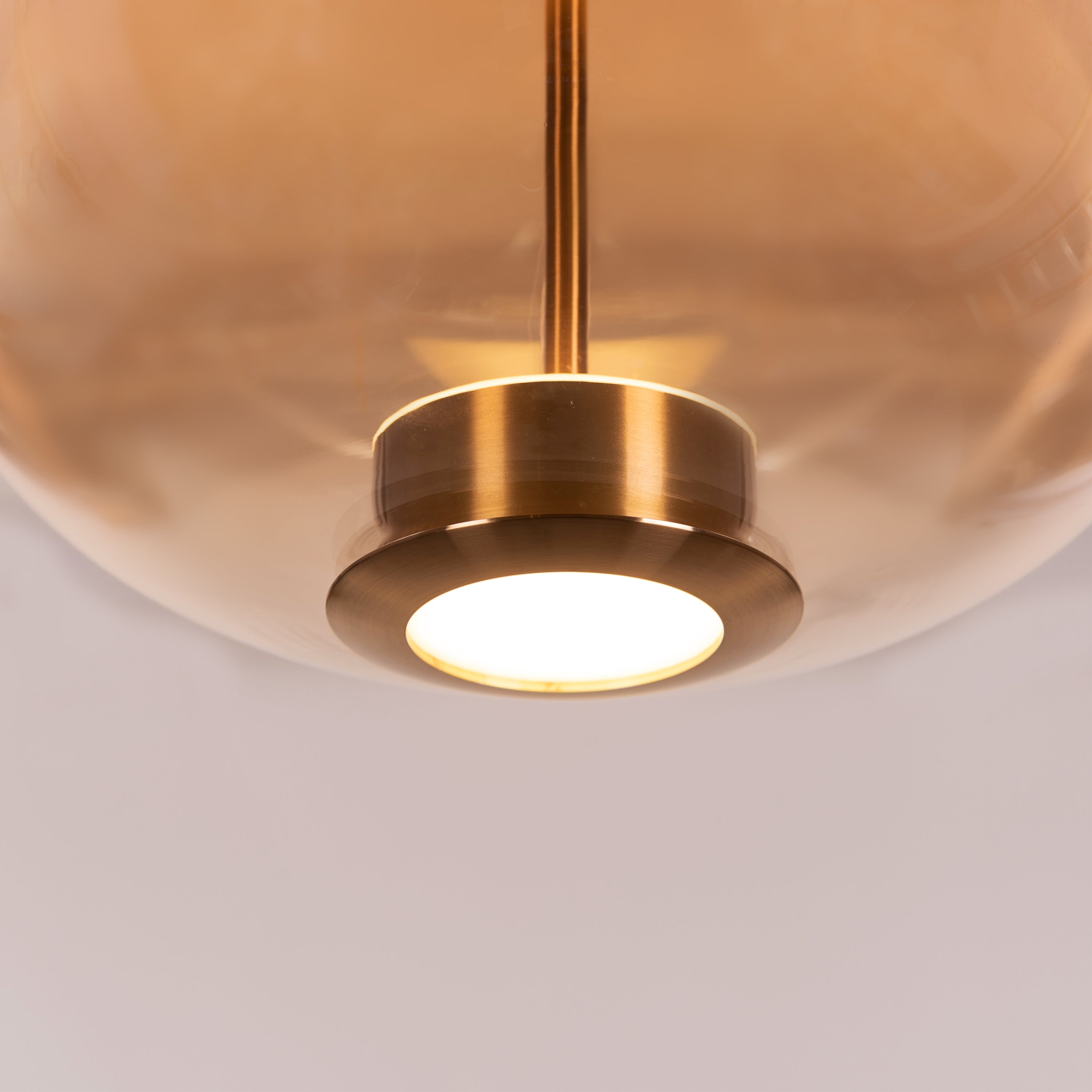 You Own It (Amber, Built-In LED) Glass Pendant Light