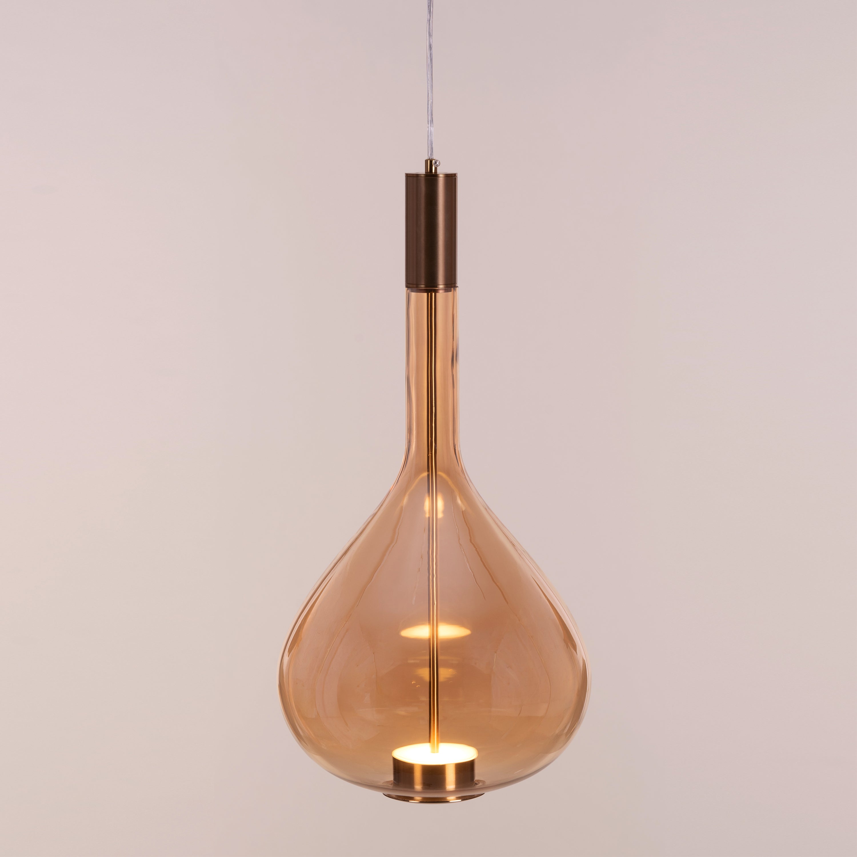 You Own It (Amber, Built-In LED) Glass Pendant Light
