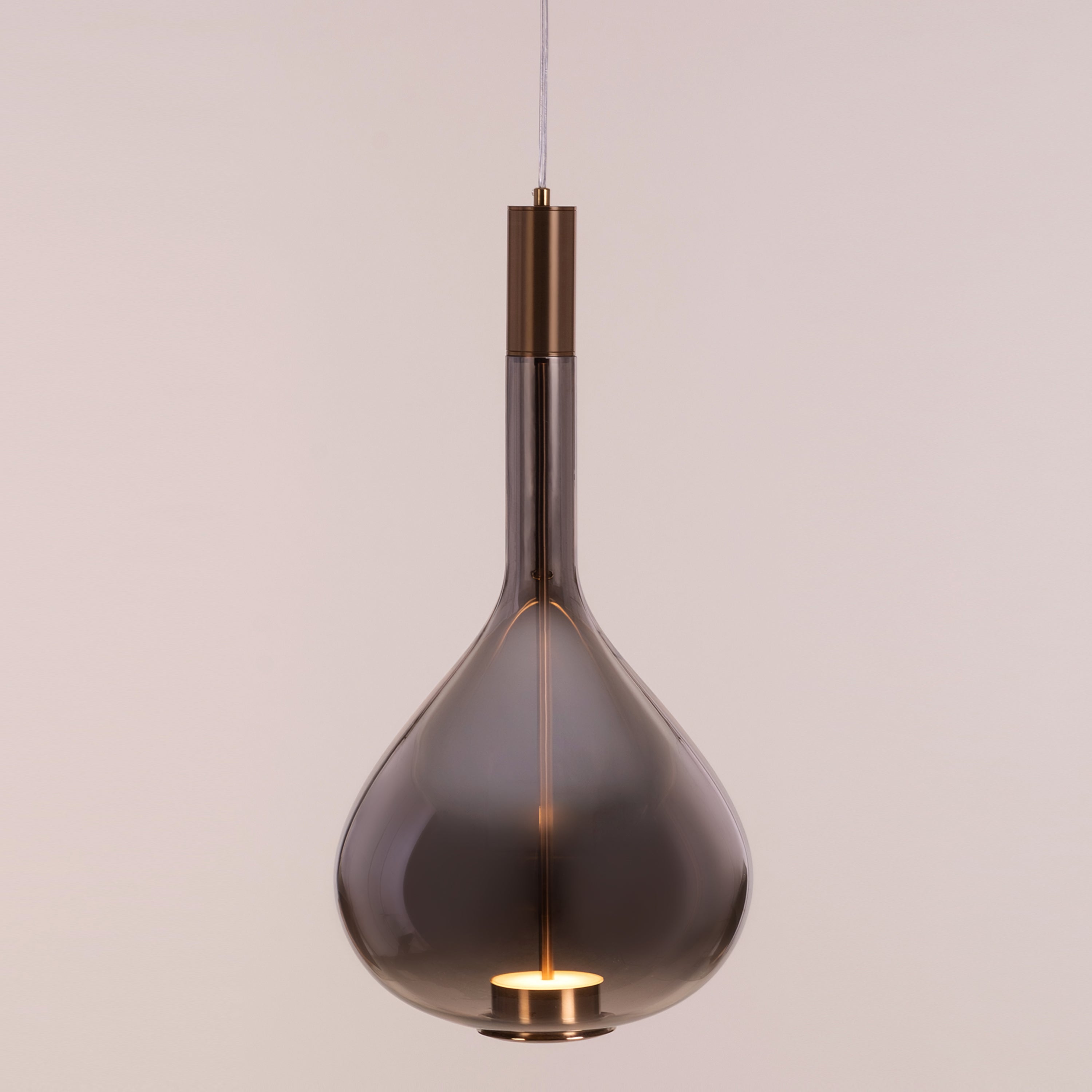 You Own It (Smokey Grey, Built-In LED) Glass Pendant Light