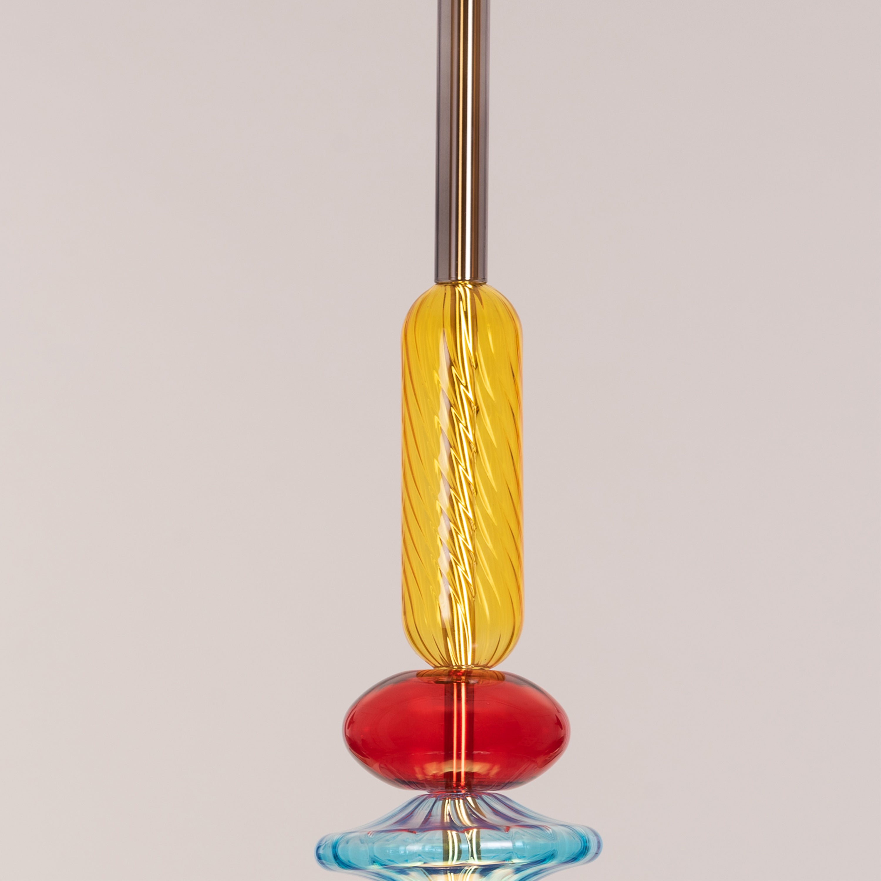Hawaiian Cocktail (Blue, Built-In LED) Glass Pendant Light