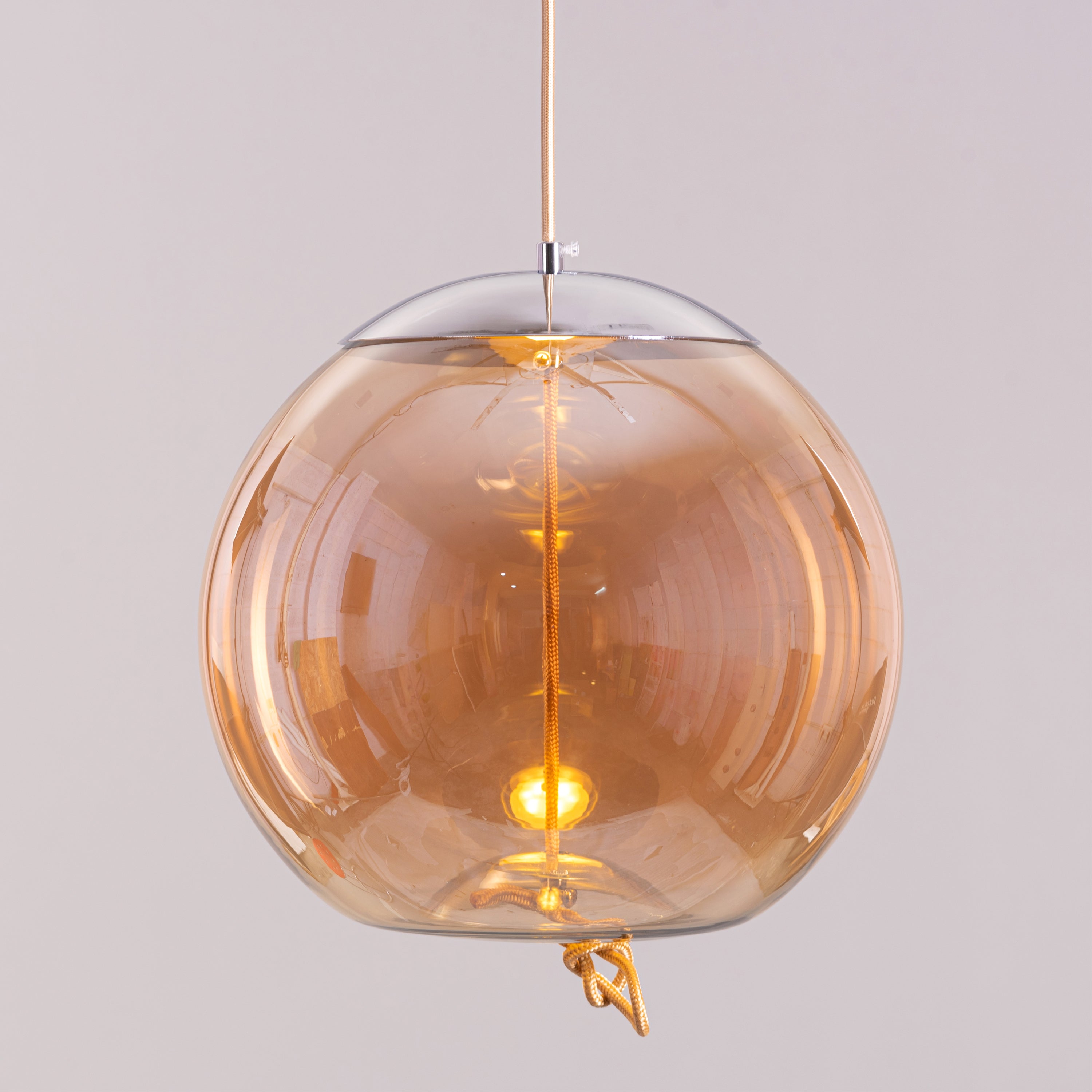 Motivation (Amber, Built-In LED) Glass Pendant Light