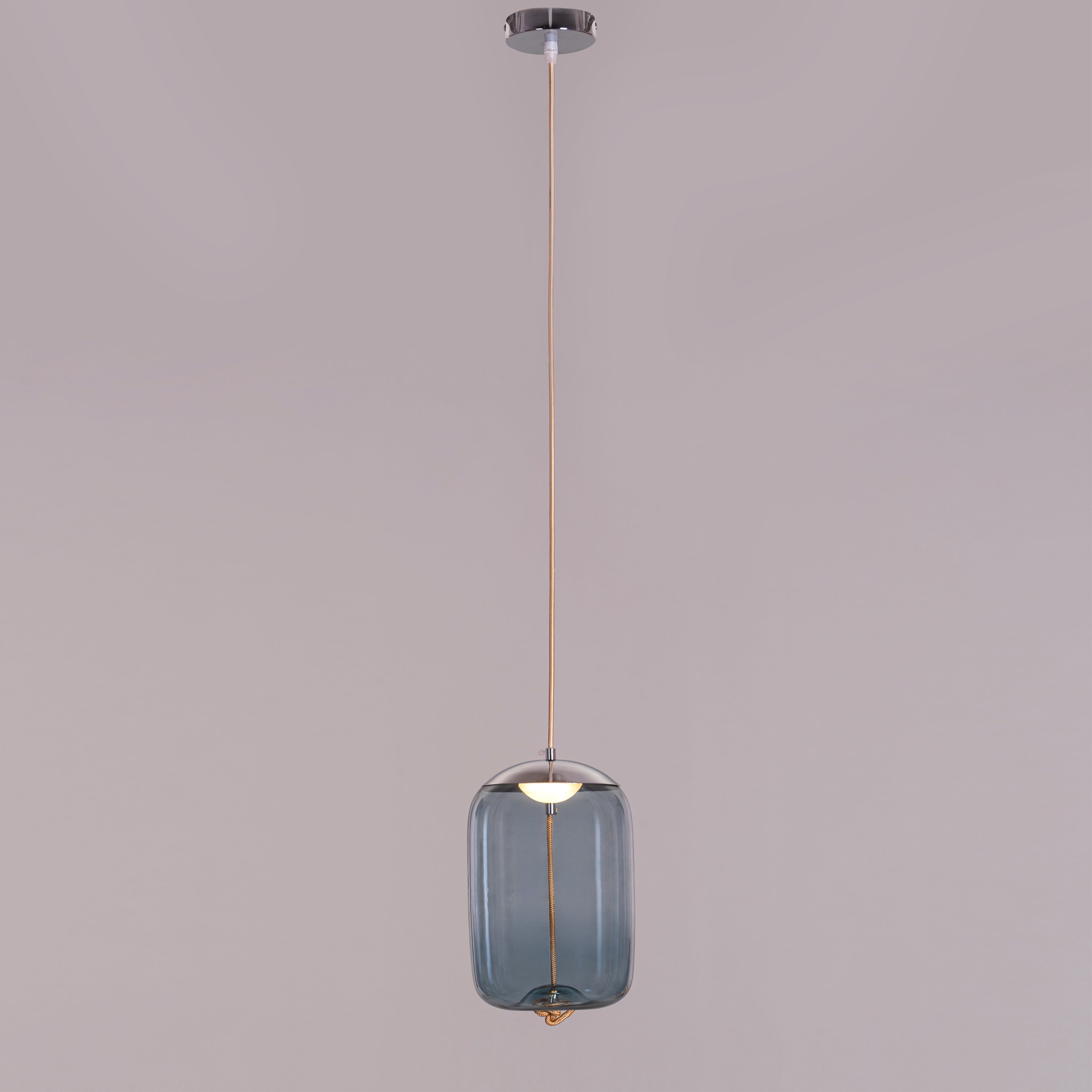 Trust Yourself (Blue, Built-In LED) Glass Pendant Light