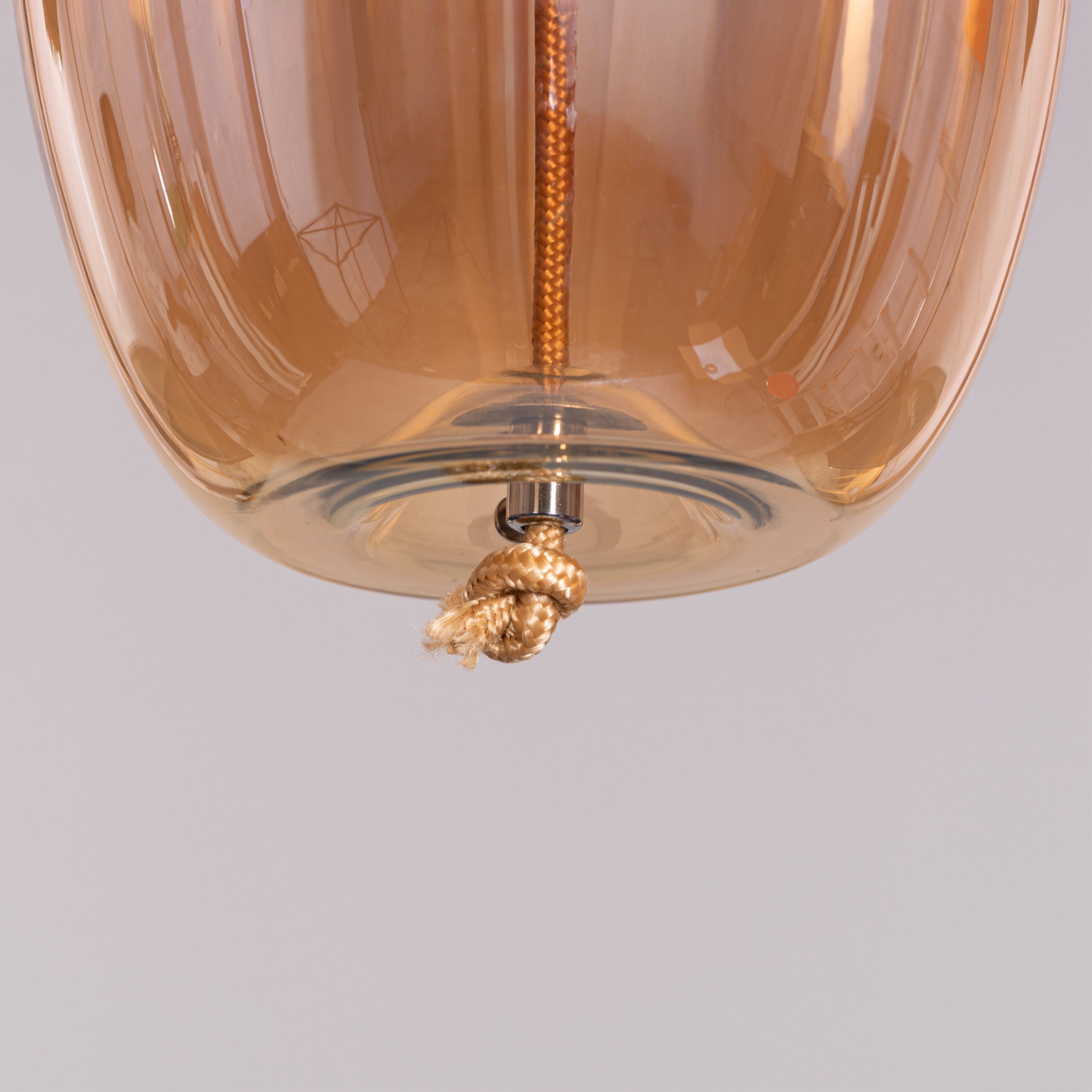 Feel The Feels (Amber, Built-In LED) Glass Pendant Light