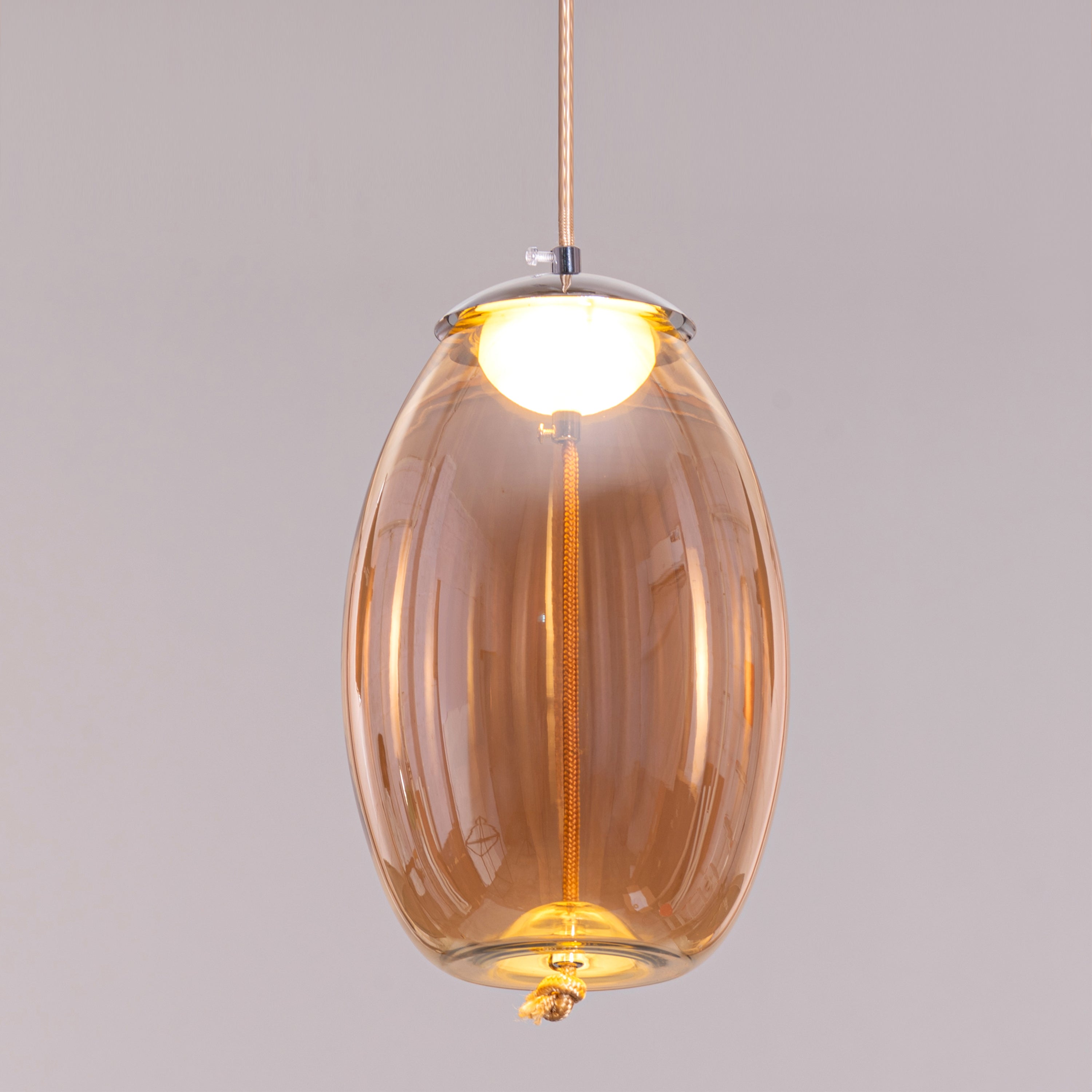 Feel The Feels (Amber, Built-In LED) Glass Pendant Light