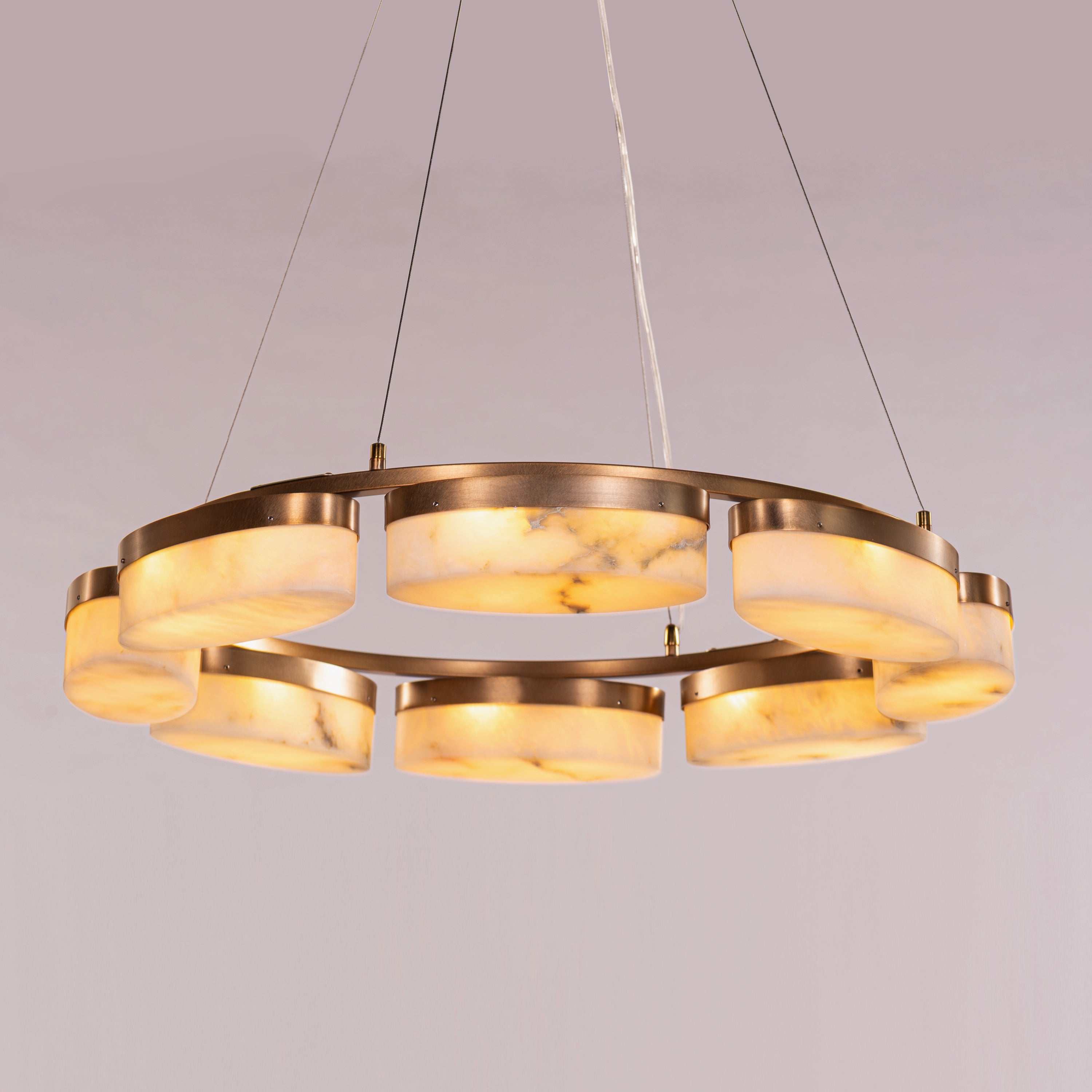 Cherish The Day (Gold) Alabaster Chandelier