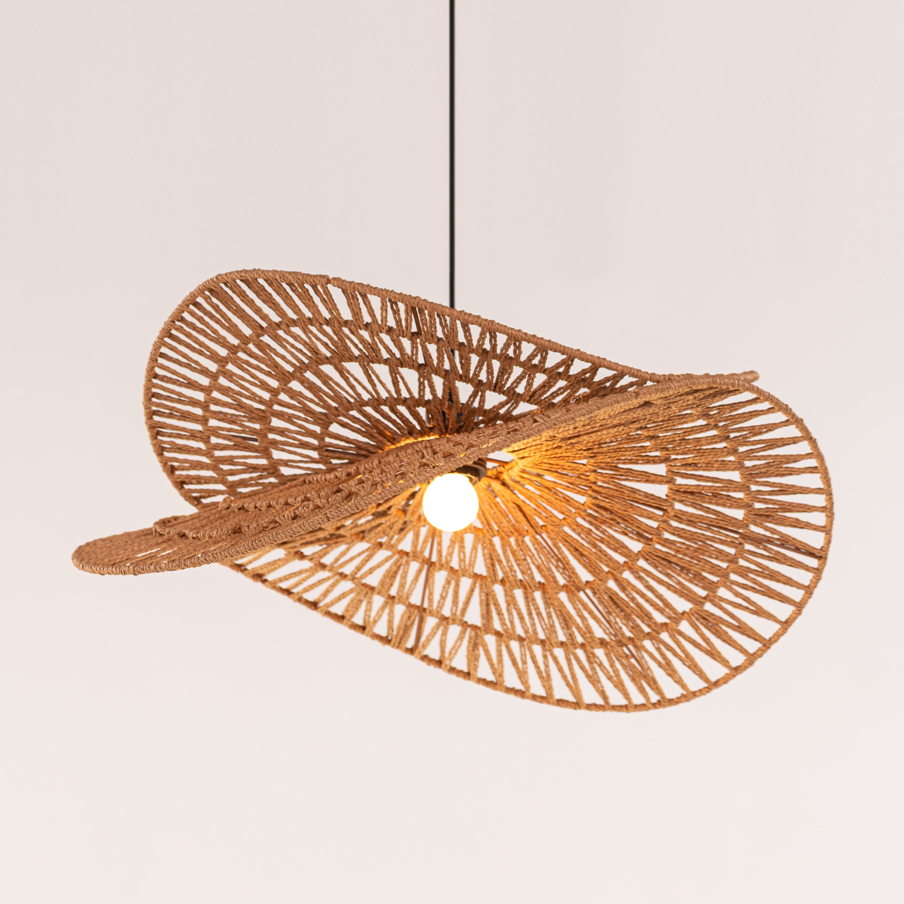 Brume (Brown) Rattan Pendant Light