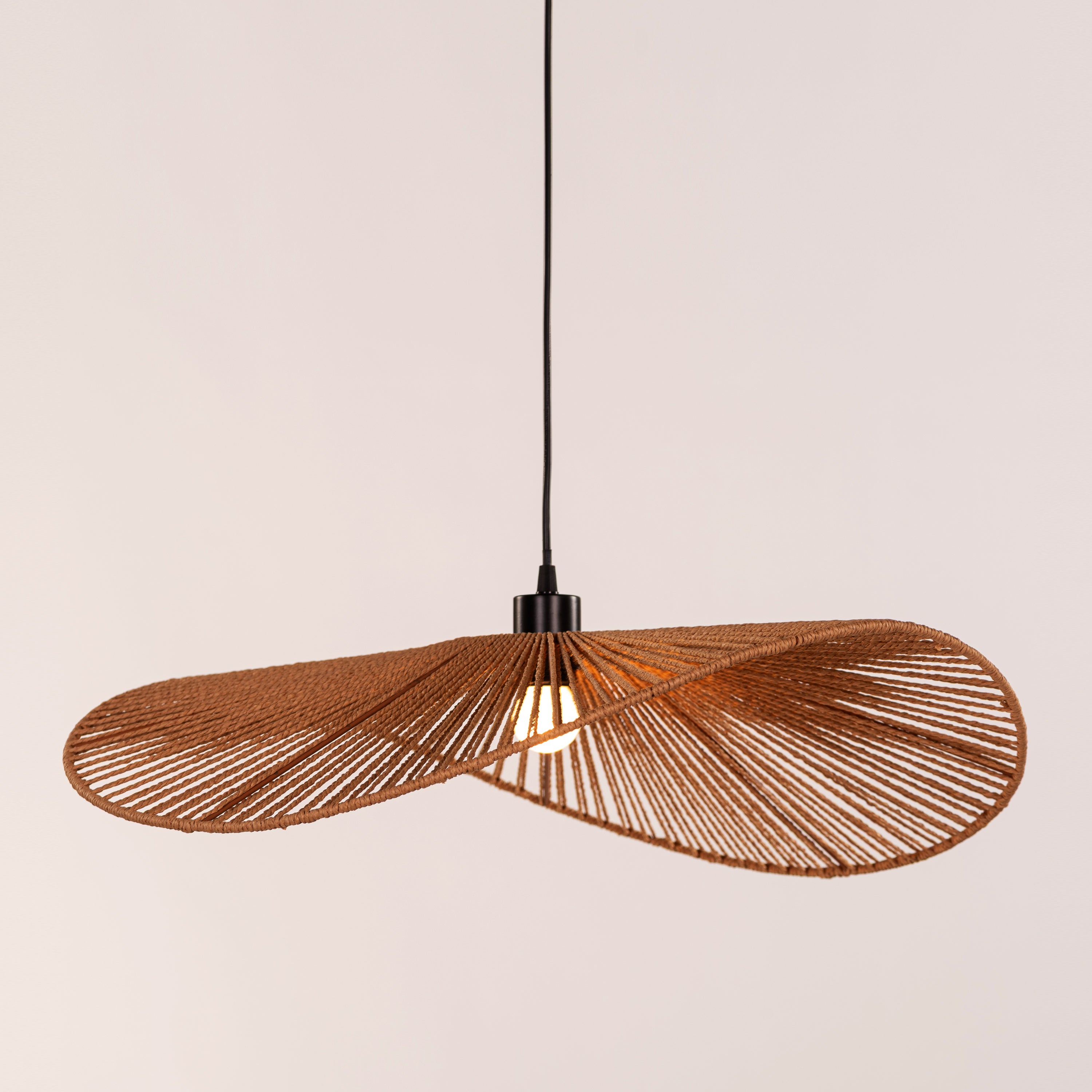 Sardinia Sun (Brown) Rattan Pendant Light