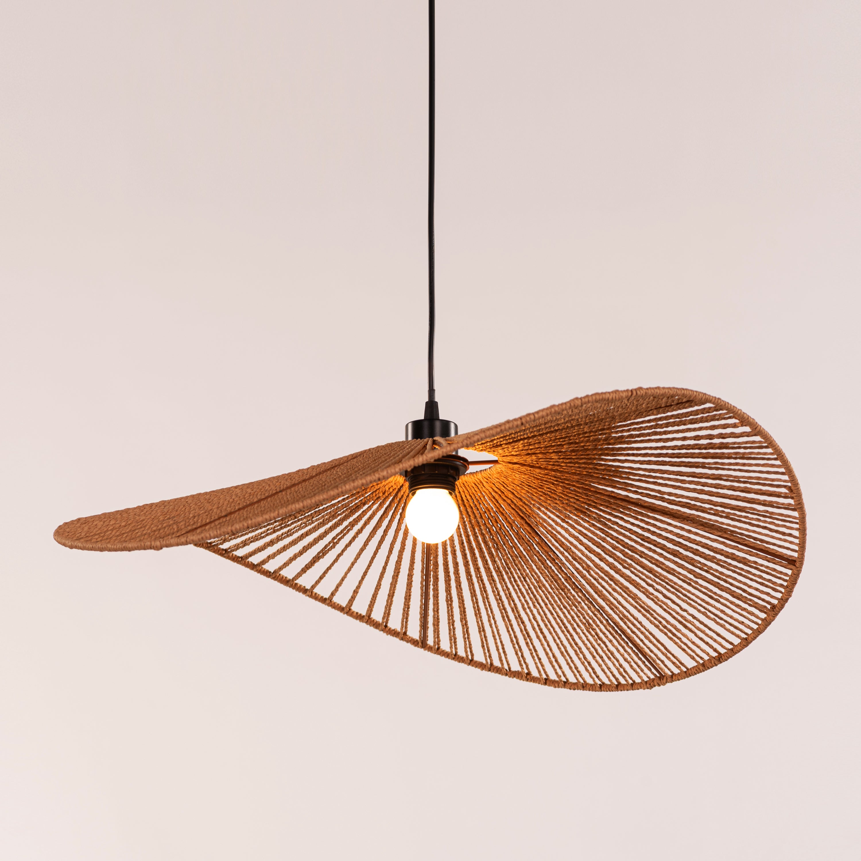 Sardinia Sun (Brown) Rattan Pendant Light