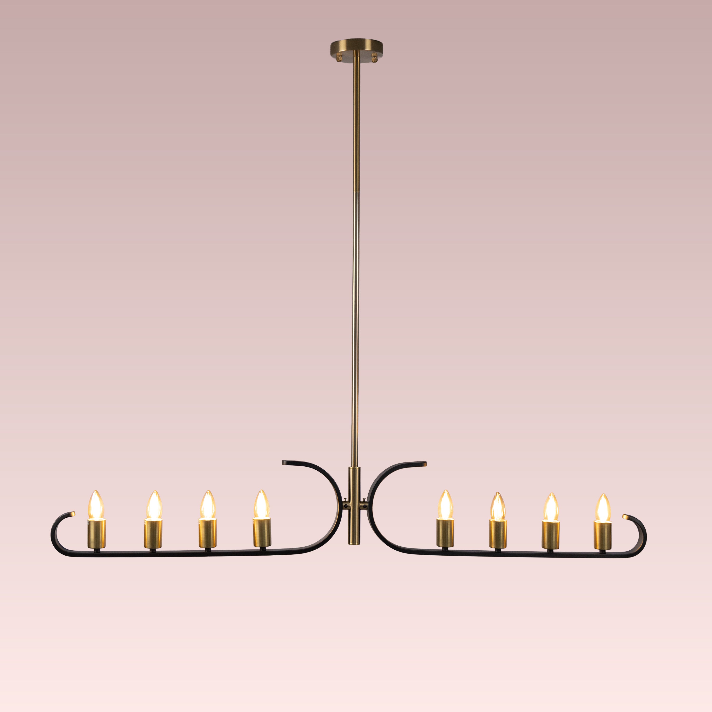 Twilight Row (Gold, Black) Chandelier