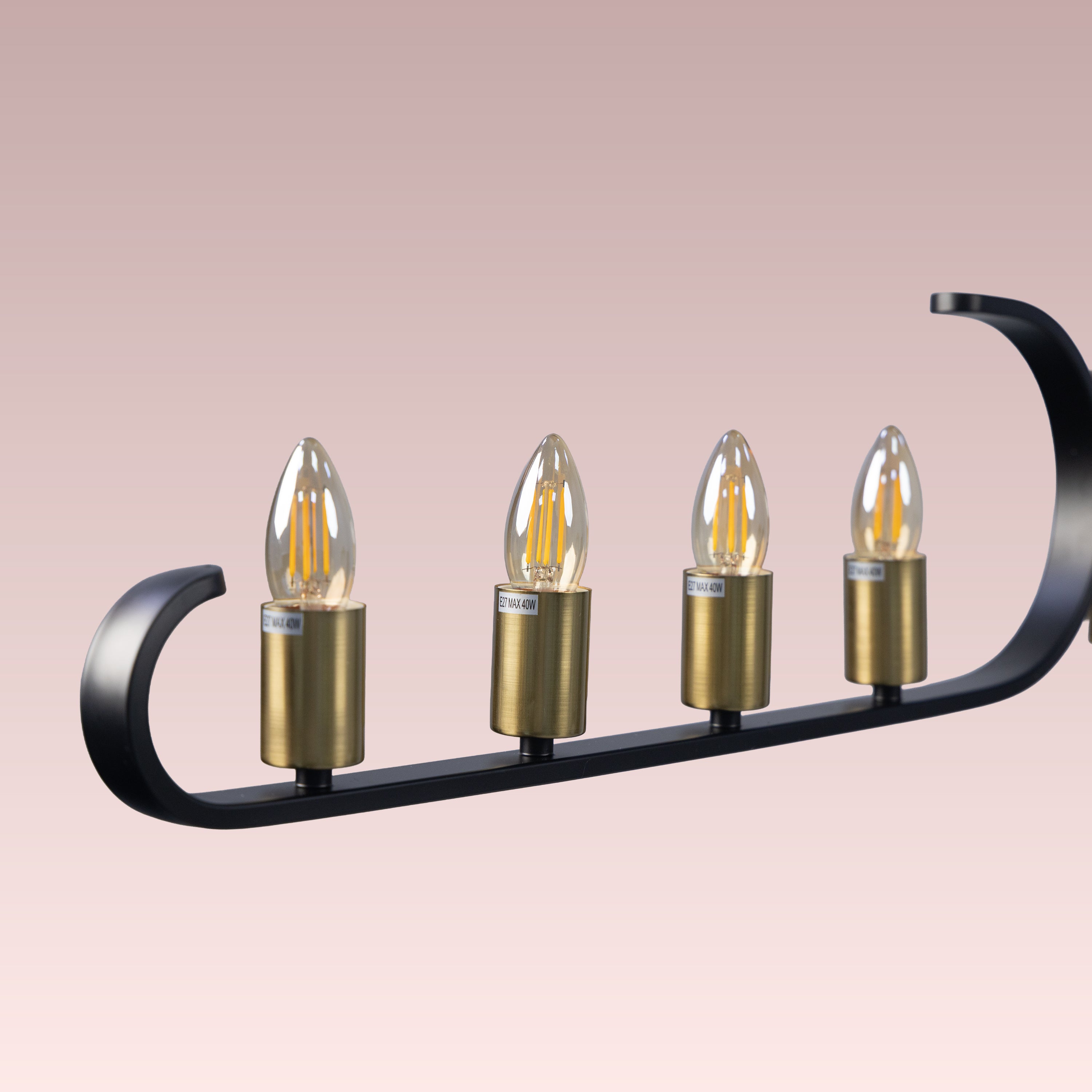 Twilight Row (Gold, Black) Chandelier