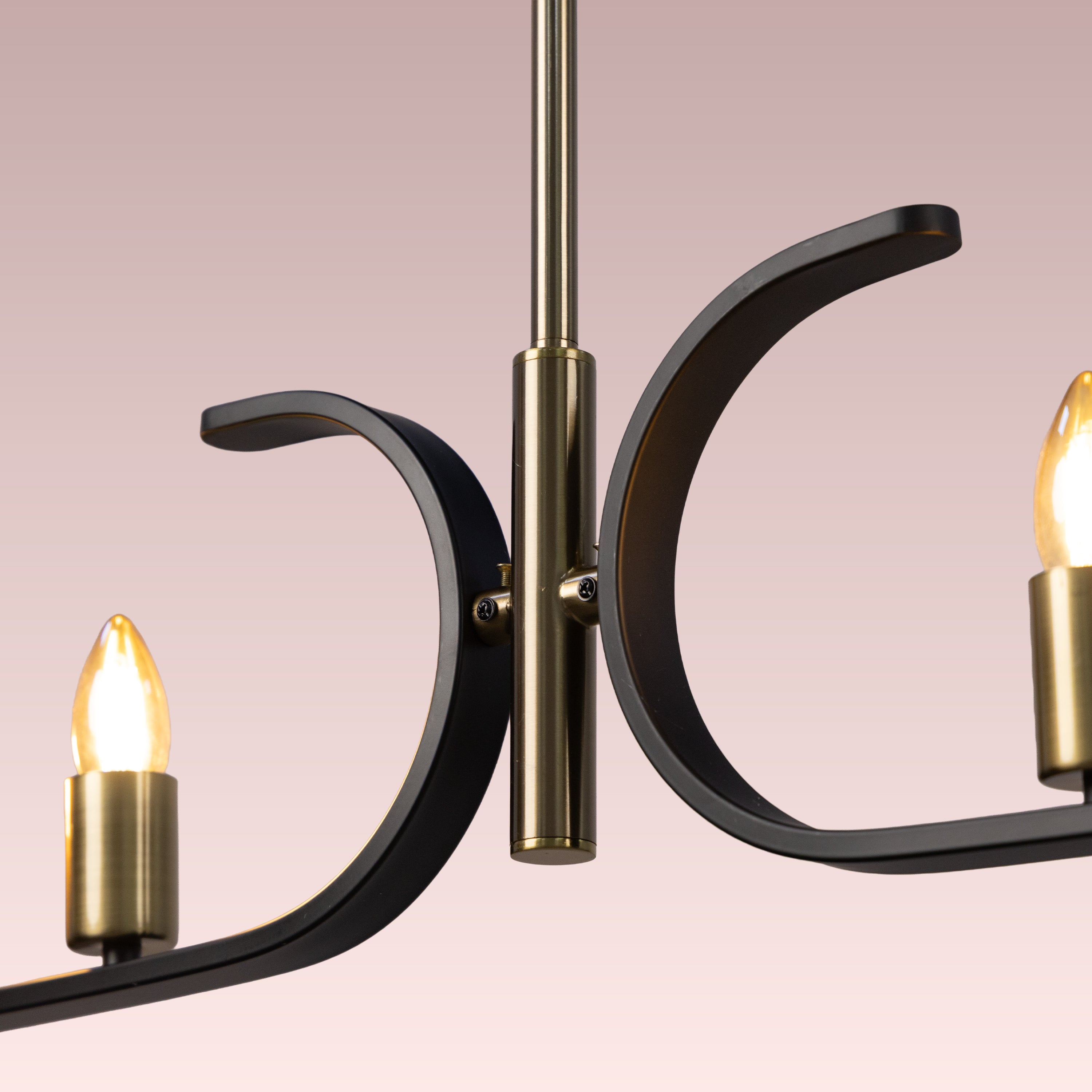 Twilight Row (Gold, Black) Chandelier