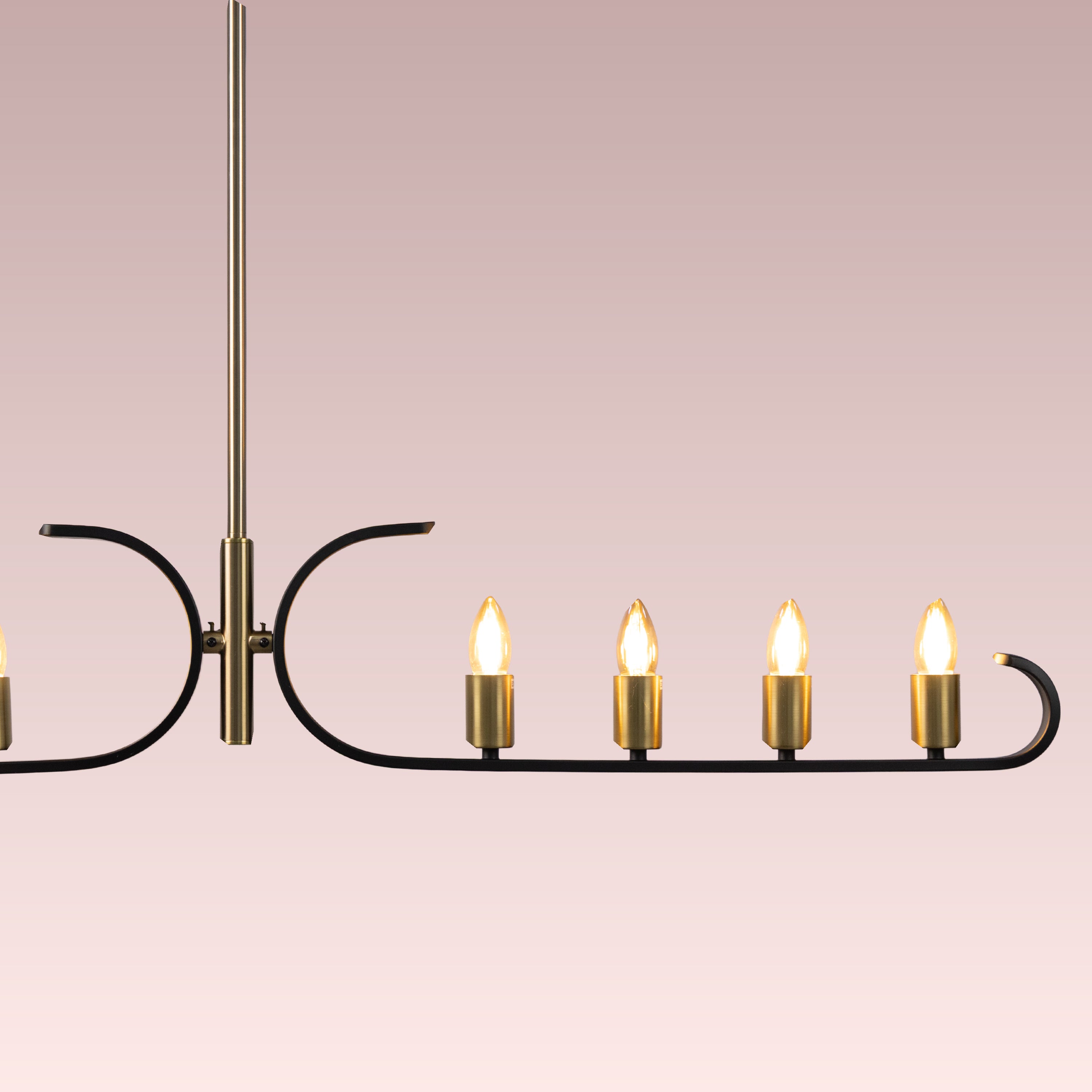 Twilight Row (Gold, Black) Chandelier