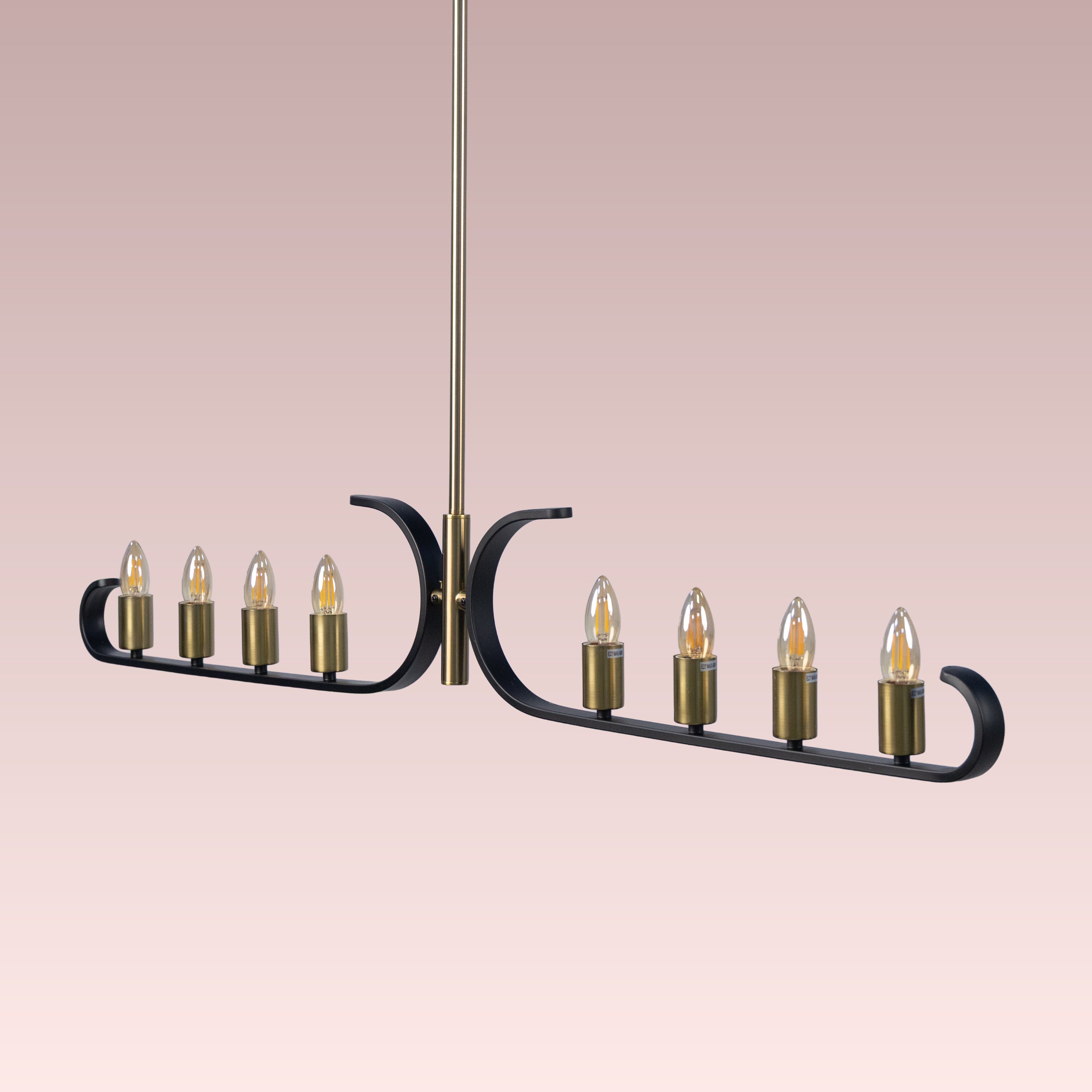 Twilight Row (Gold, Black) Chandelier