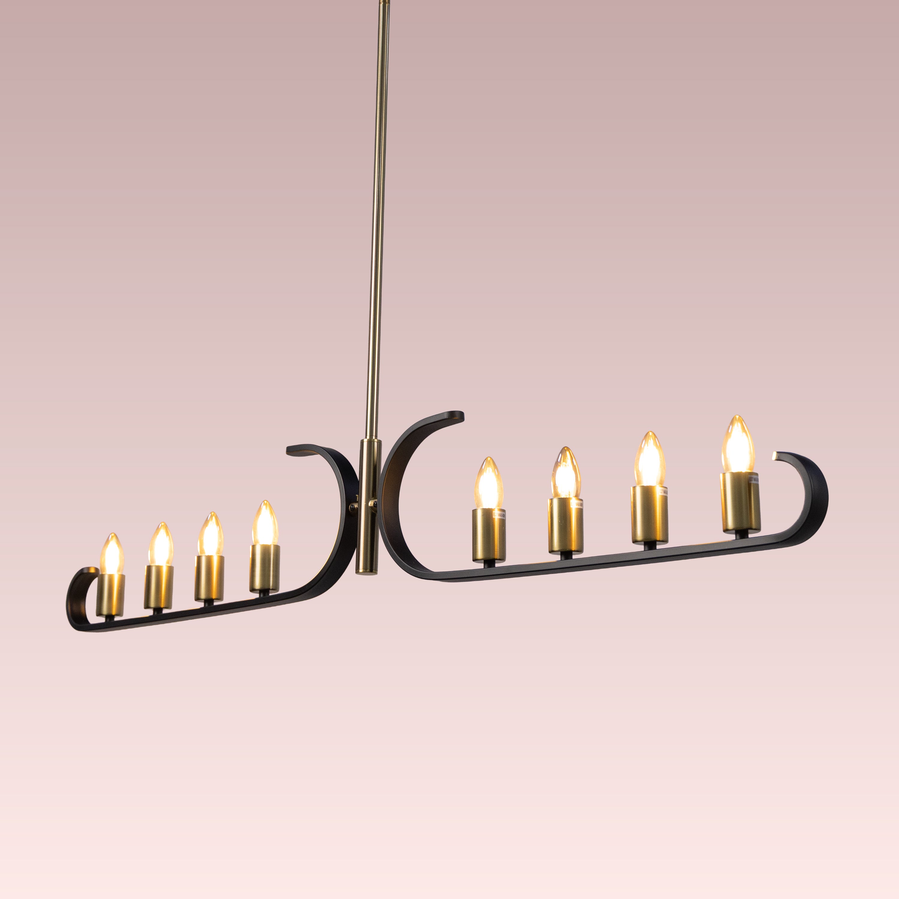 Twilight Row (Gold, Black) Chandelier