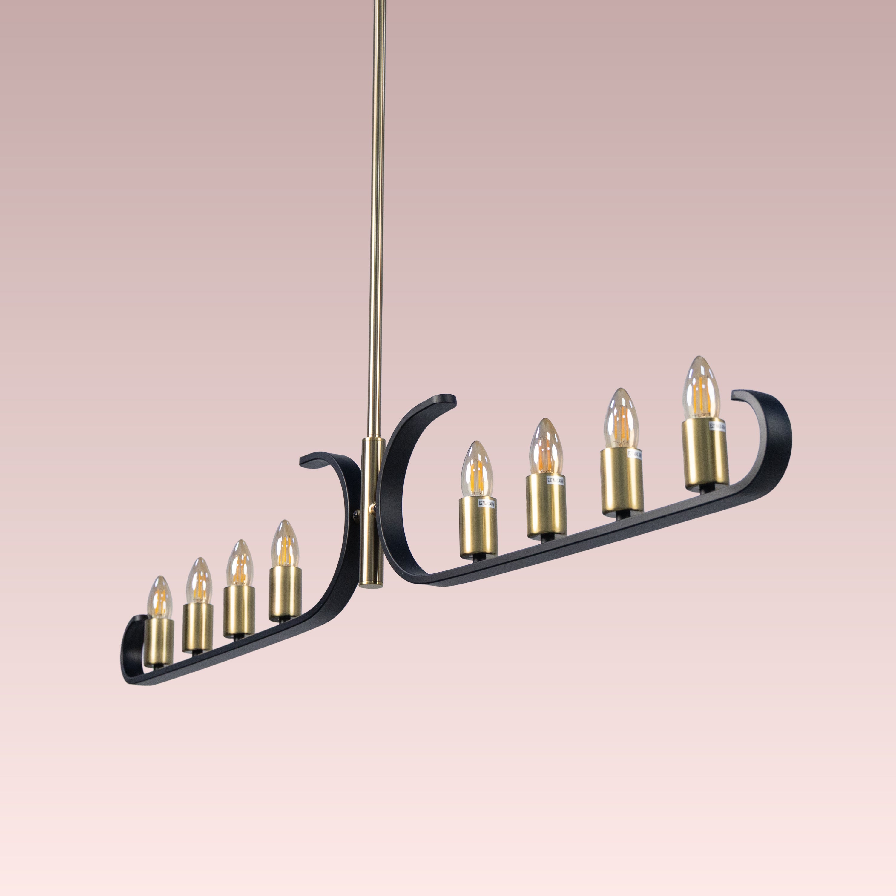 Twilight Row (Gold, Black) Chandelier