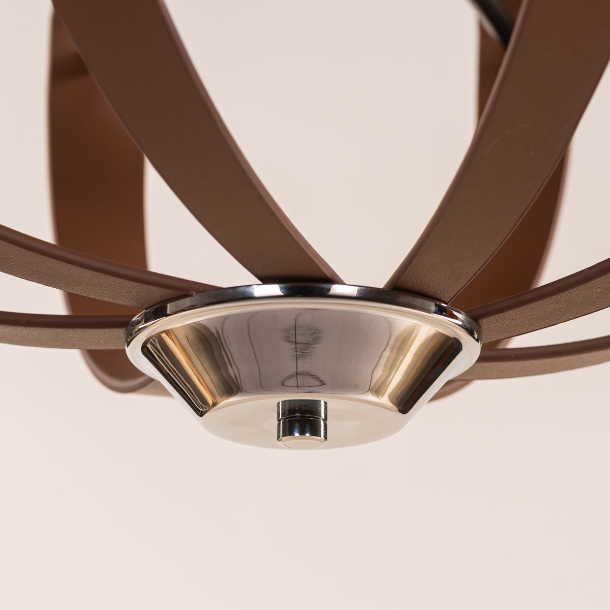 Regent (Black, Brown) Faux Leather Chandelier