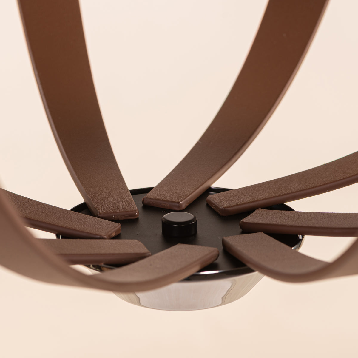 Regent (Black, Brown) Faux Leather Chandelier