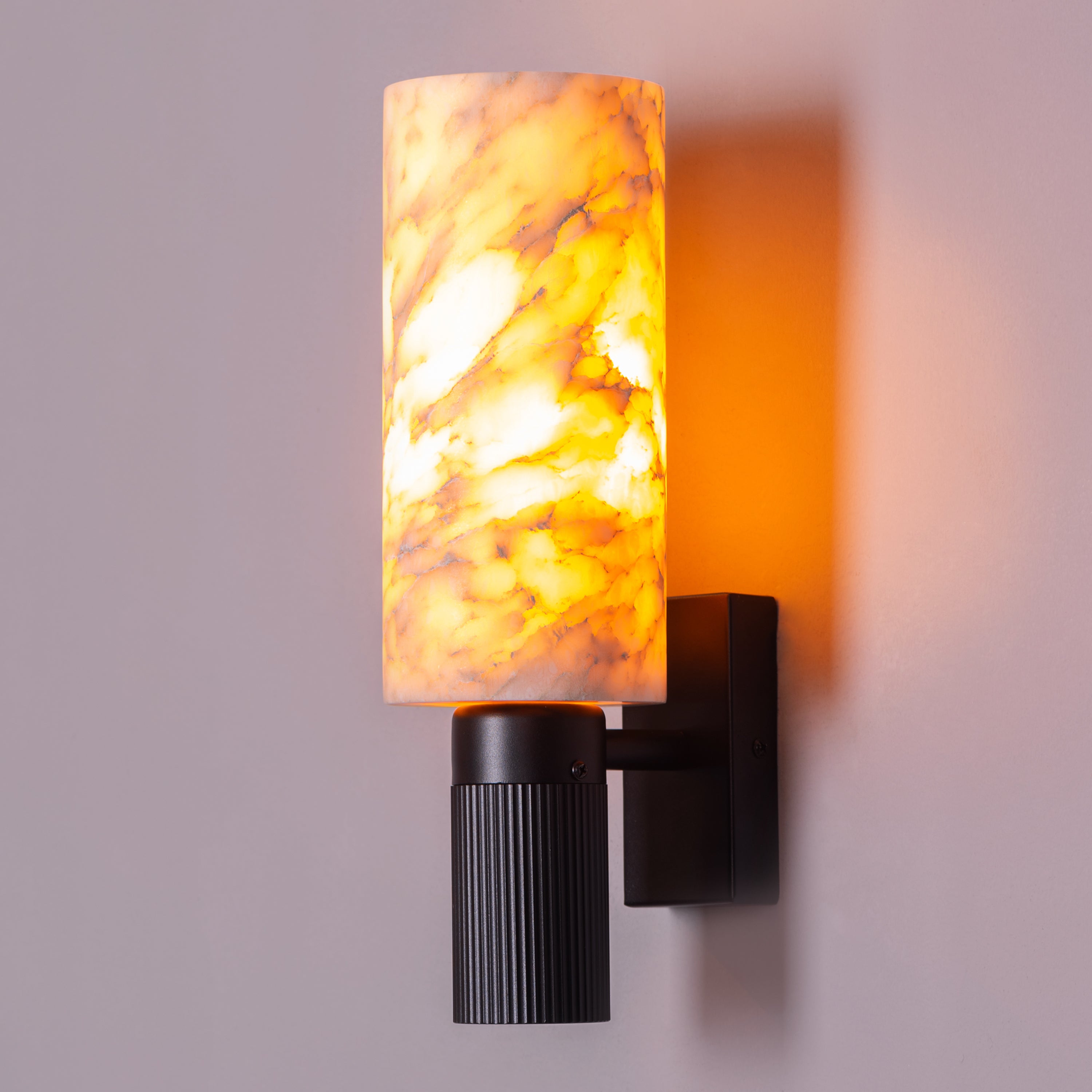 Sandstorm (Black) Alabaster Wall Light