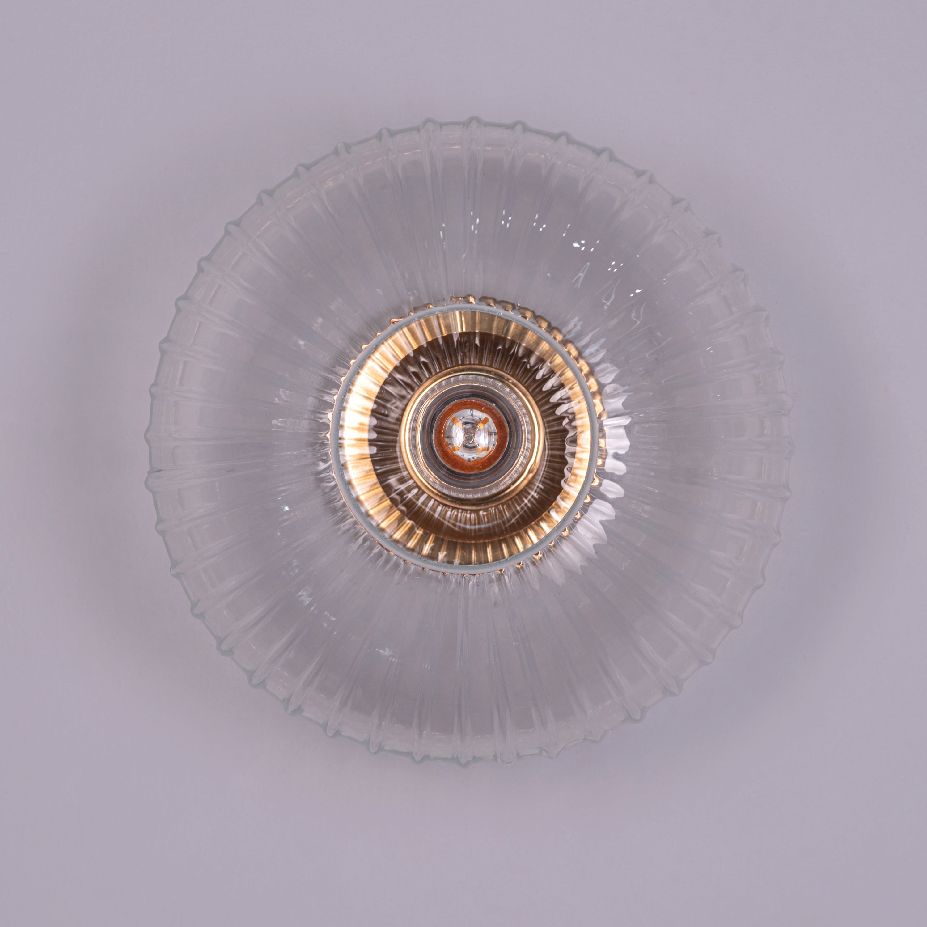 You Are My More (Gold) Large Textured Glass Wall Light
