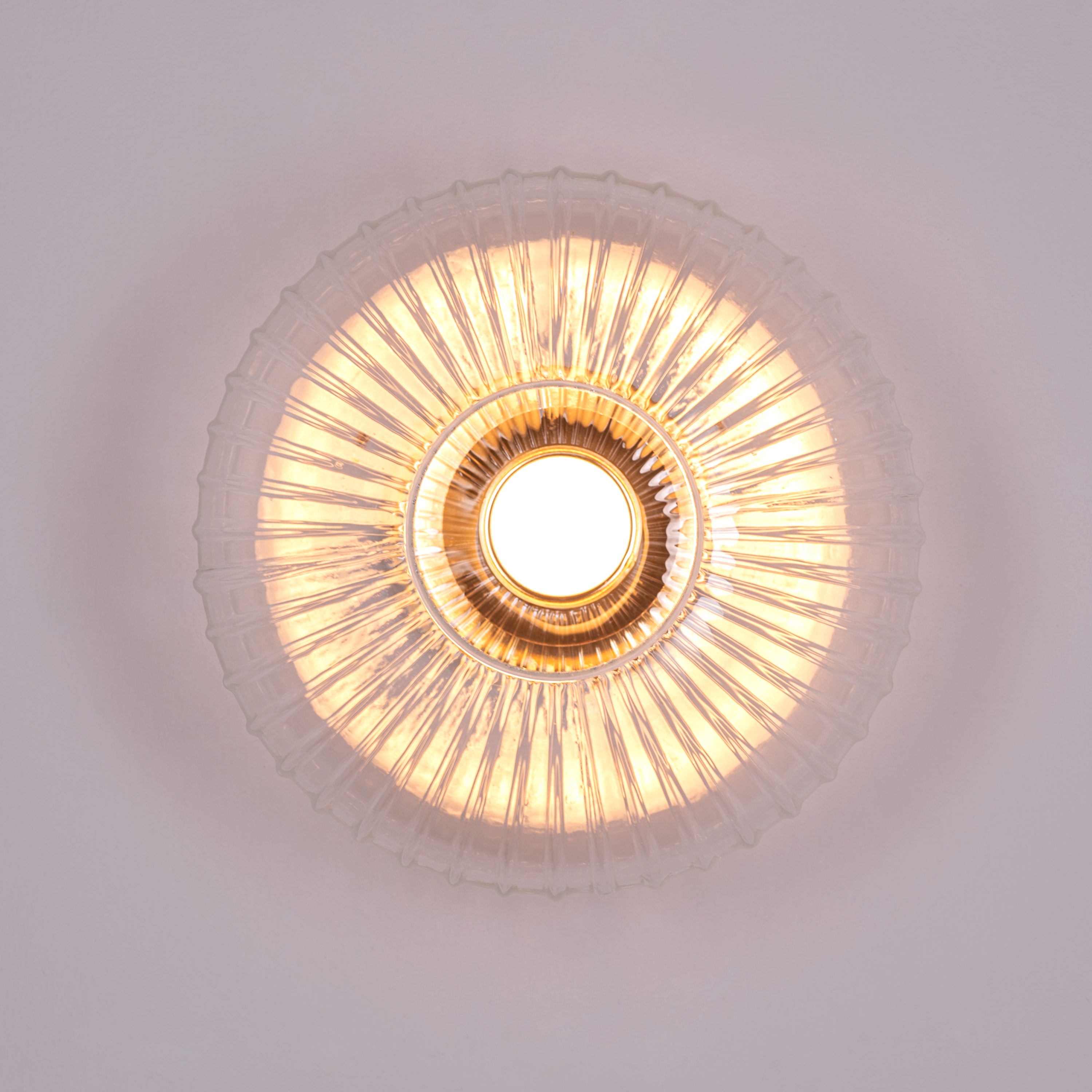 You Are My More (Gold) Large Textured Glass Wall Light