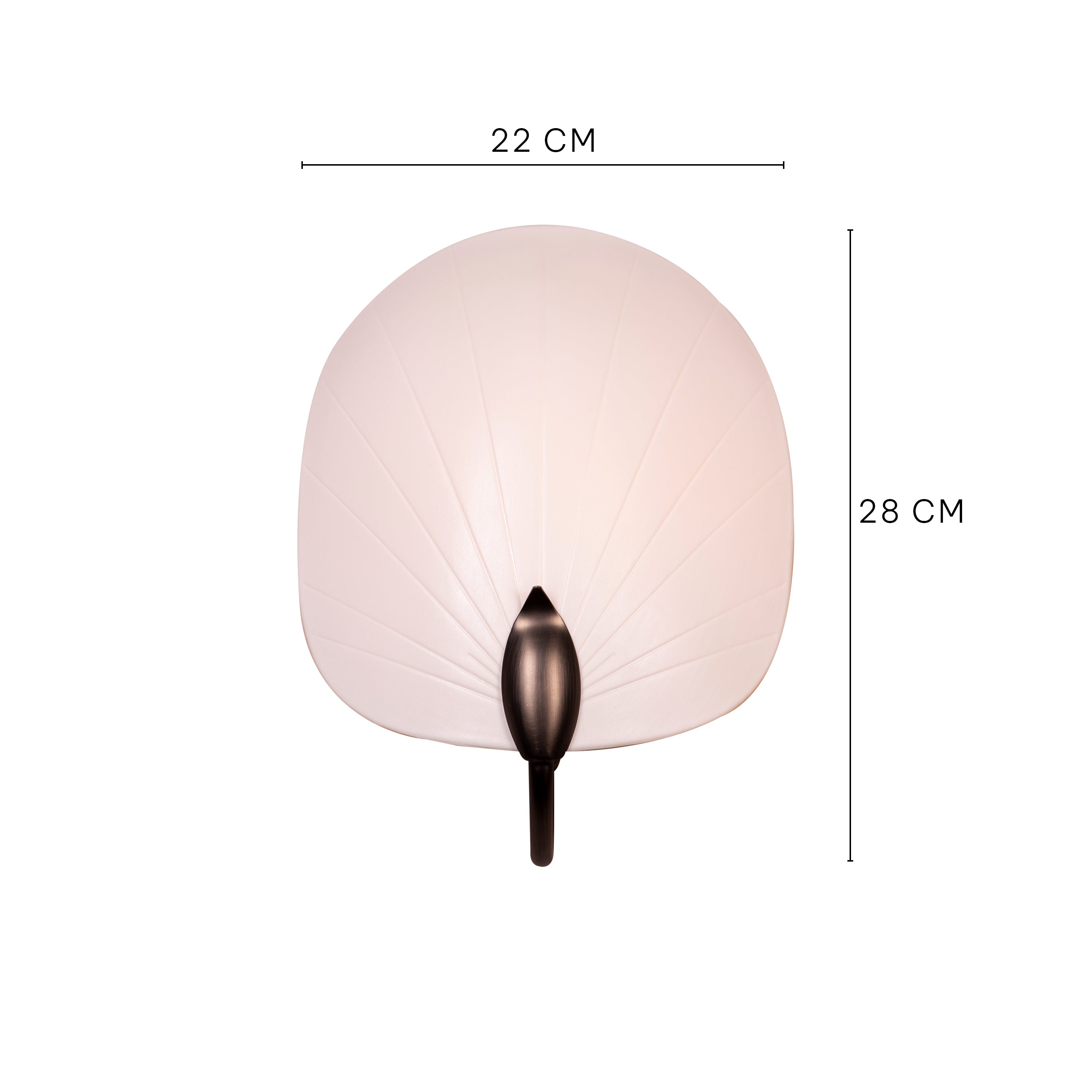 Petaline (Brown, White) Ceramic Wall Light