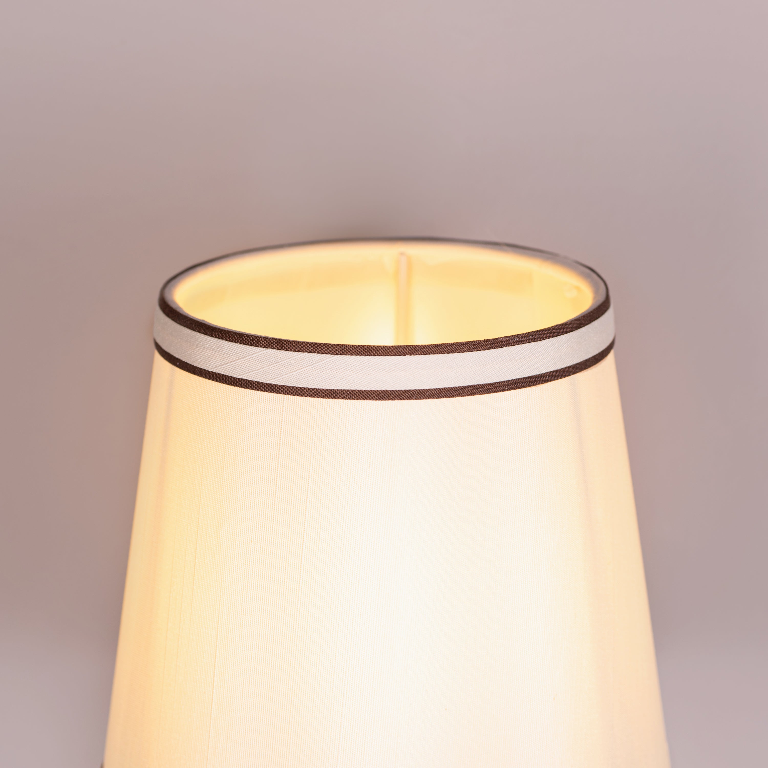 Ink & Ember (Gold, Brown) Faux Leather Wall Light