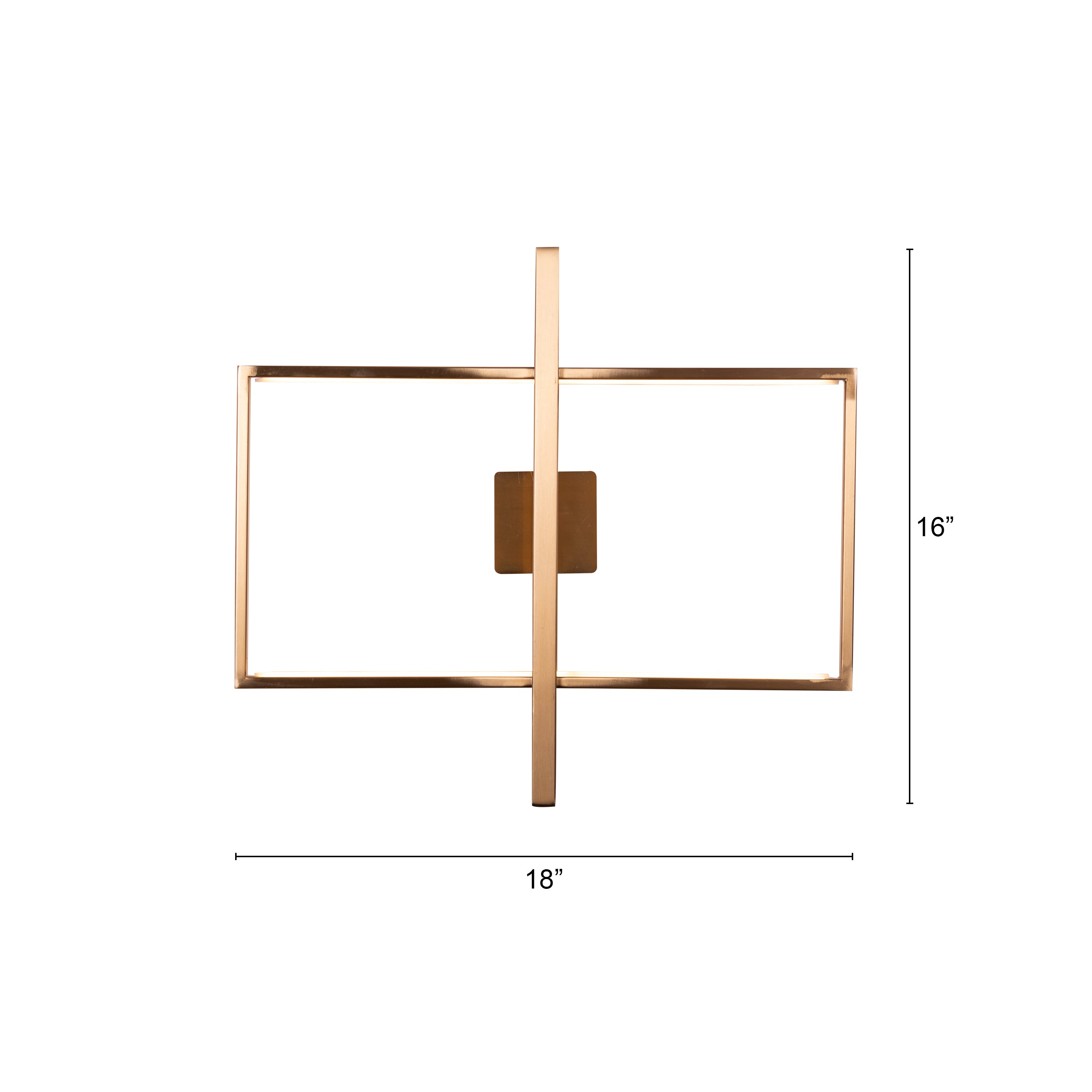 Memory Lane (Gold, Built-In LED) Wall Light