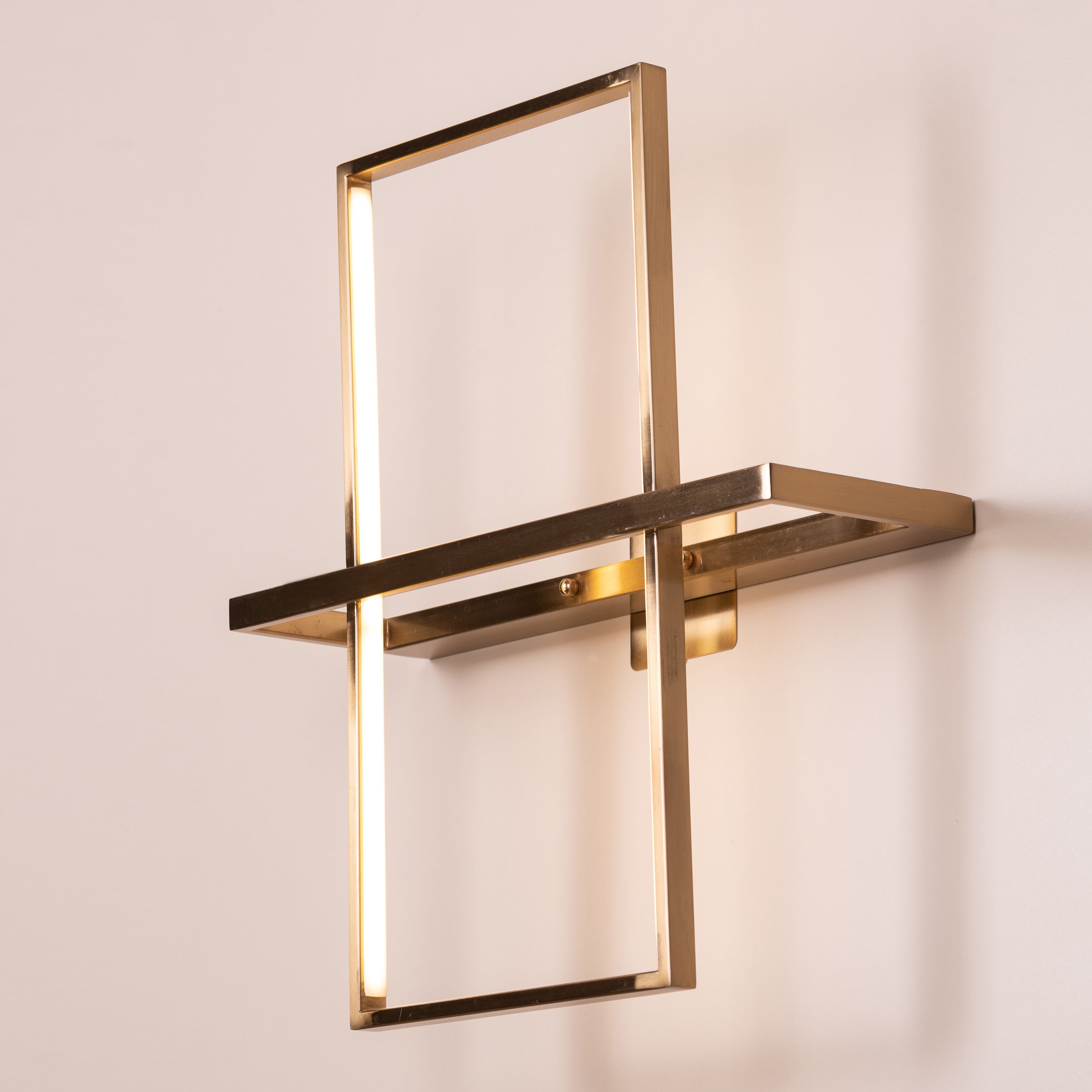 Memory Lane (Gold, Built-In LED) Wall Light