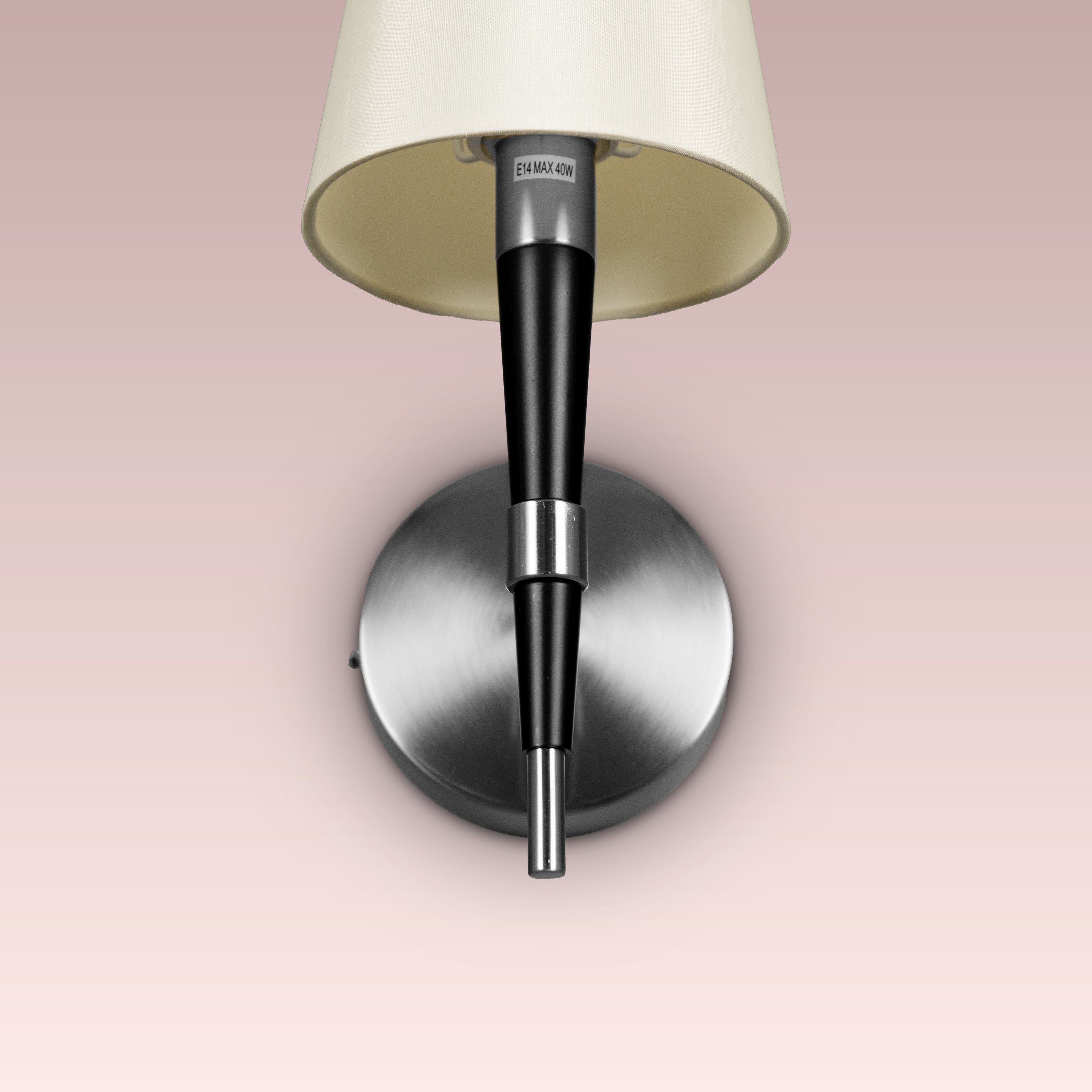 See The Unseen (S.S Finish) Fabric Wall Light