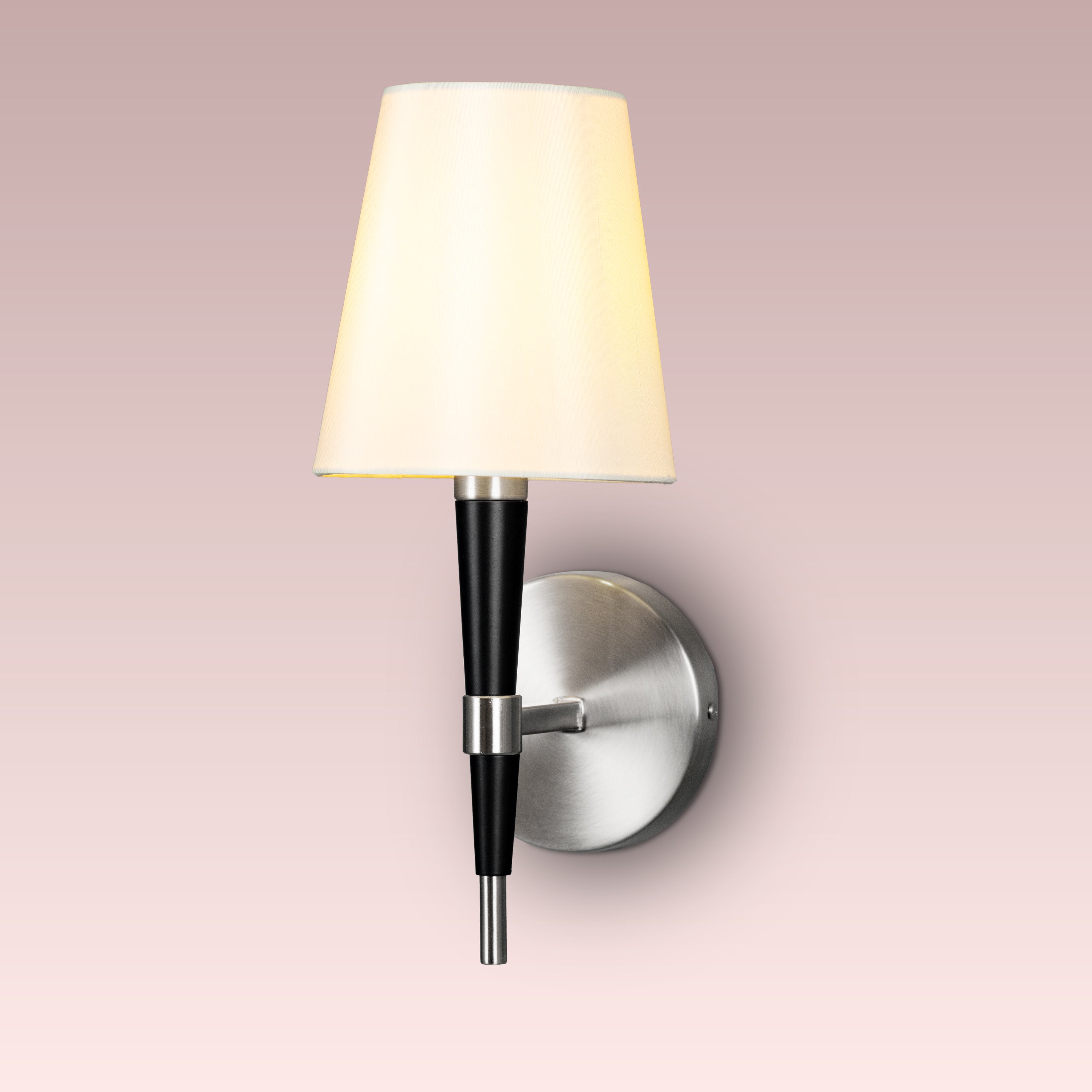 See The Unseen (S.S Finish) Fabric Wall Light