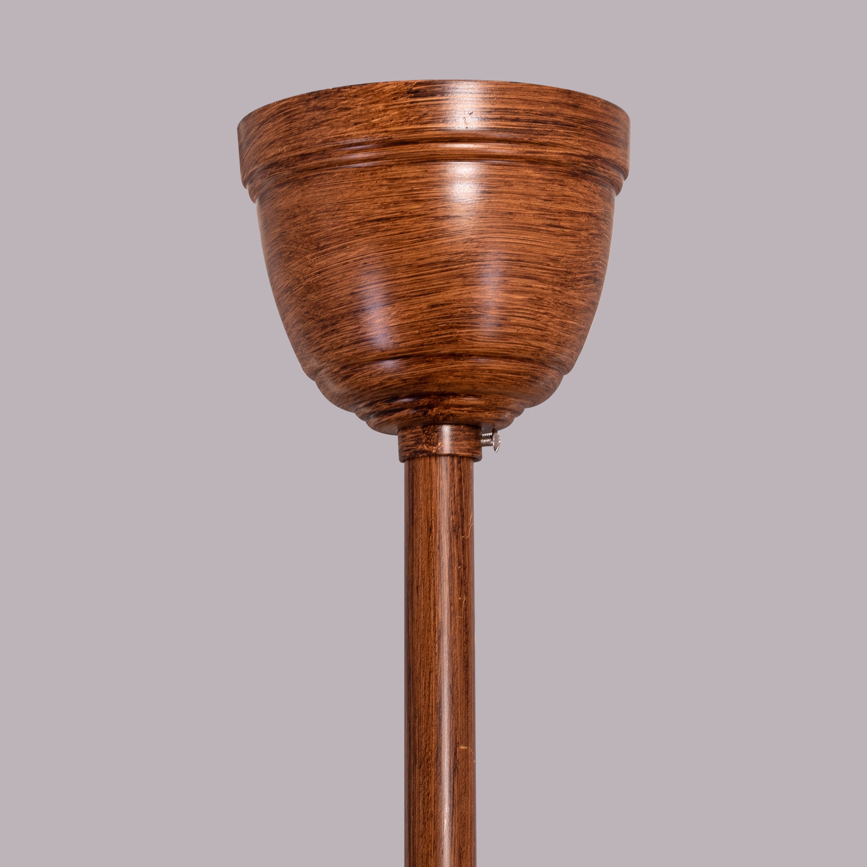 King's Cross (132 cm Span, Teak Finish Metal Body, Teak Finish ABS Blades) Dimmable LED With Remote Control Ceiling Fan