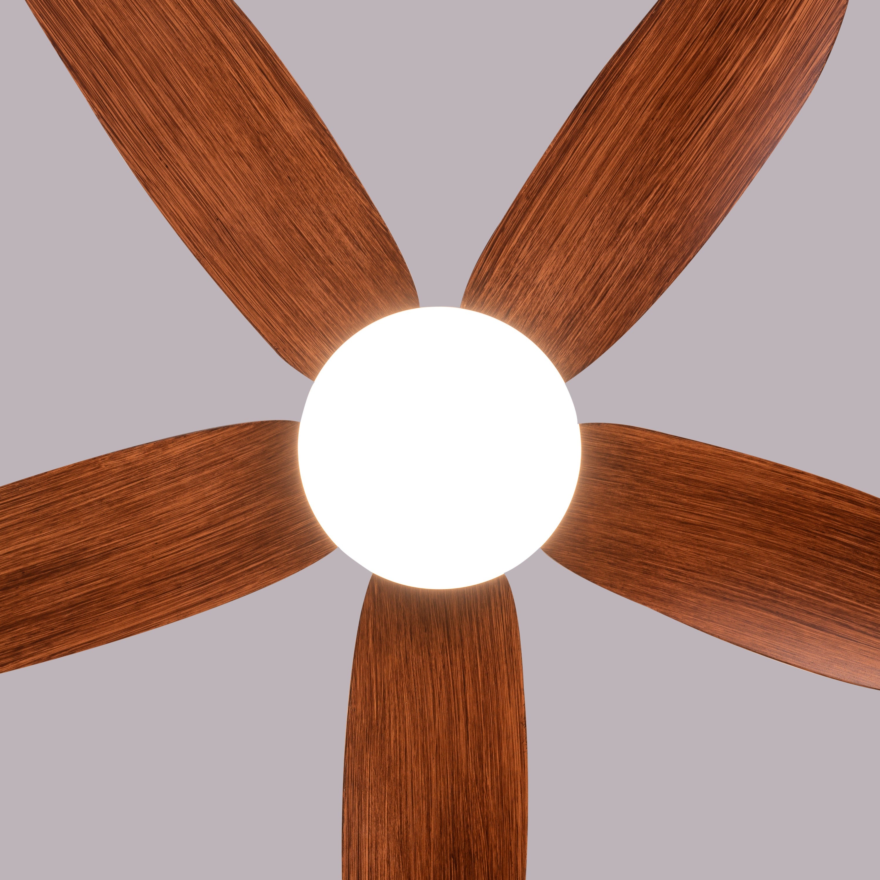 West Minister (122 cm Span, Matt Black Finish Metal Body, Teak Finish ABS Blades) Dimmable LED With Remote Control Ceiling Fan