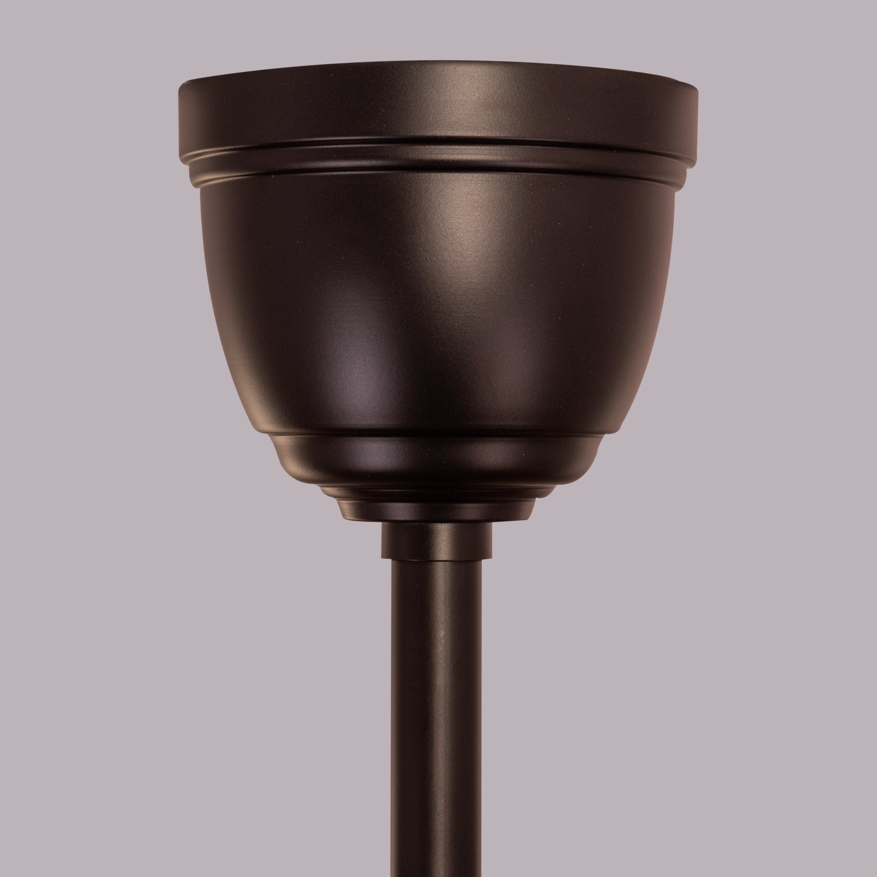 West Minister (122 cm Span, Matt Black Finish Metal Body, Teak Finish ABS Blades) Dimmable LED With Remote Control Ceiling Fan