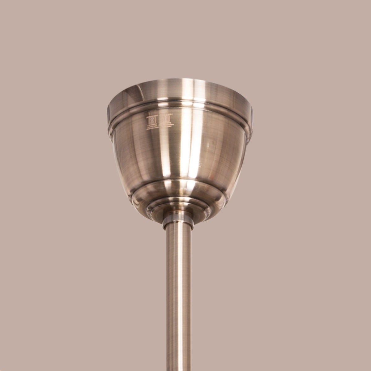 Alameda (137 cm Span, Chrome Finish Metal Body, Walnut Finish Solid Wood Blades) Ceiling Fan