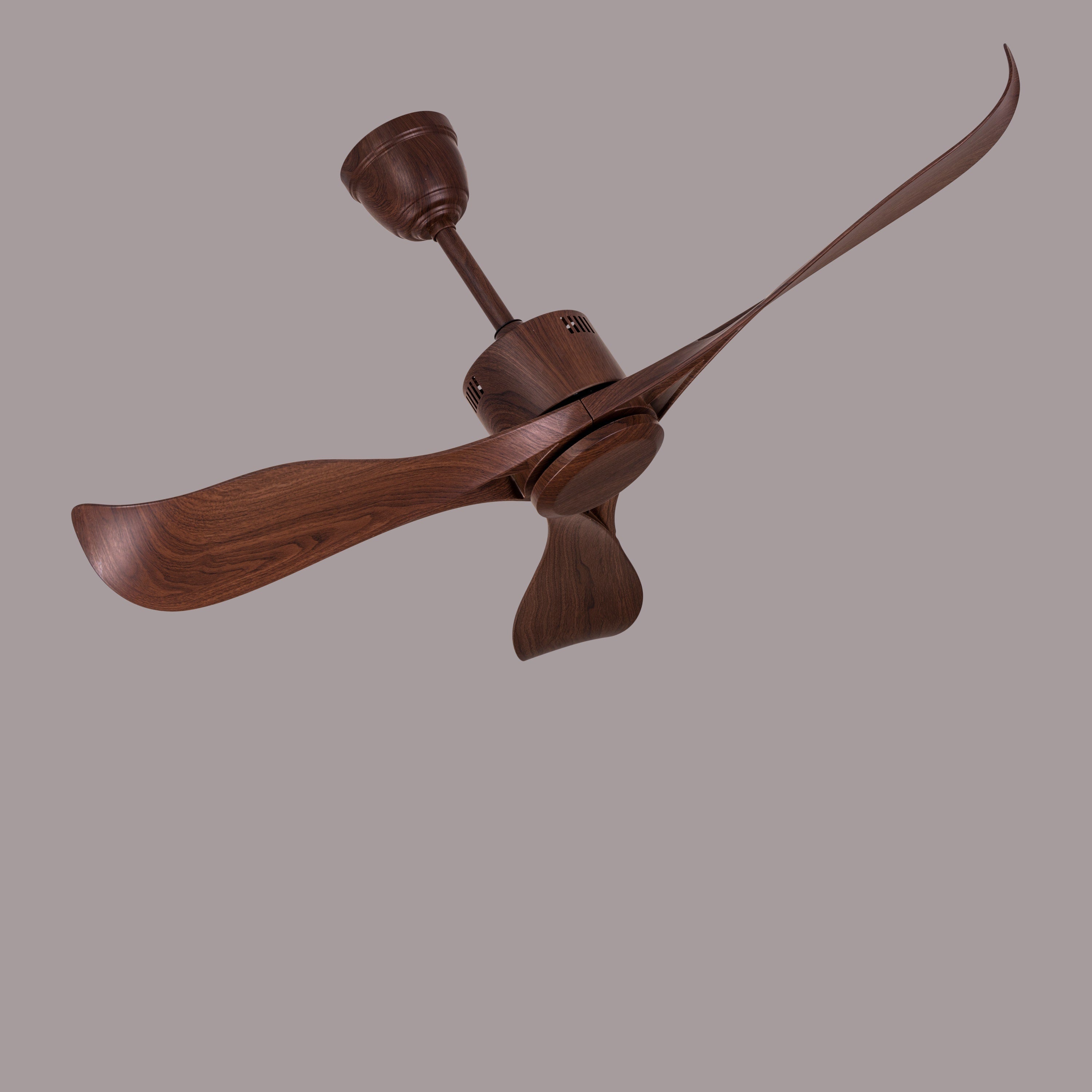 Marissa (132 cm Span, Walnut Finish Metal Body, Walnut Finish ABS Blades) Ceiling Fan