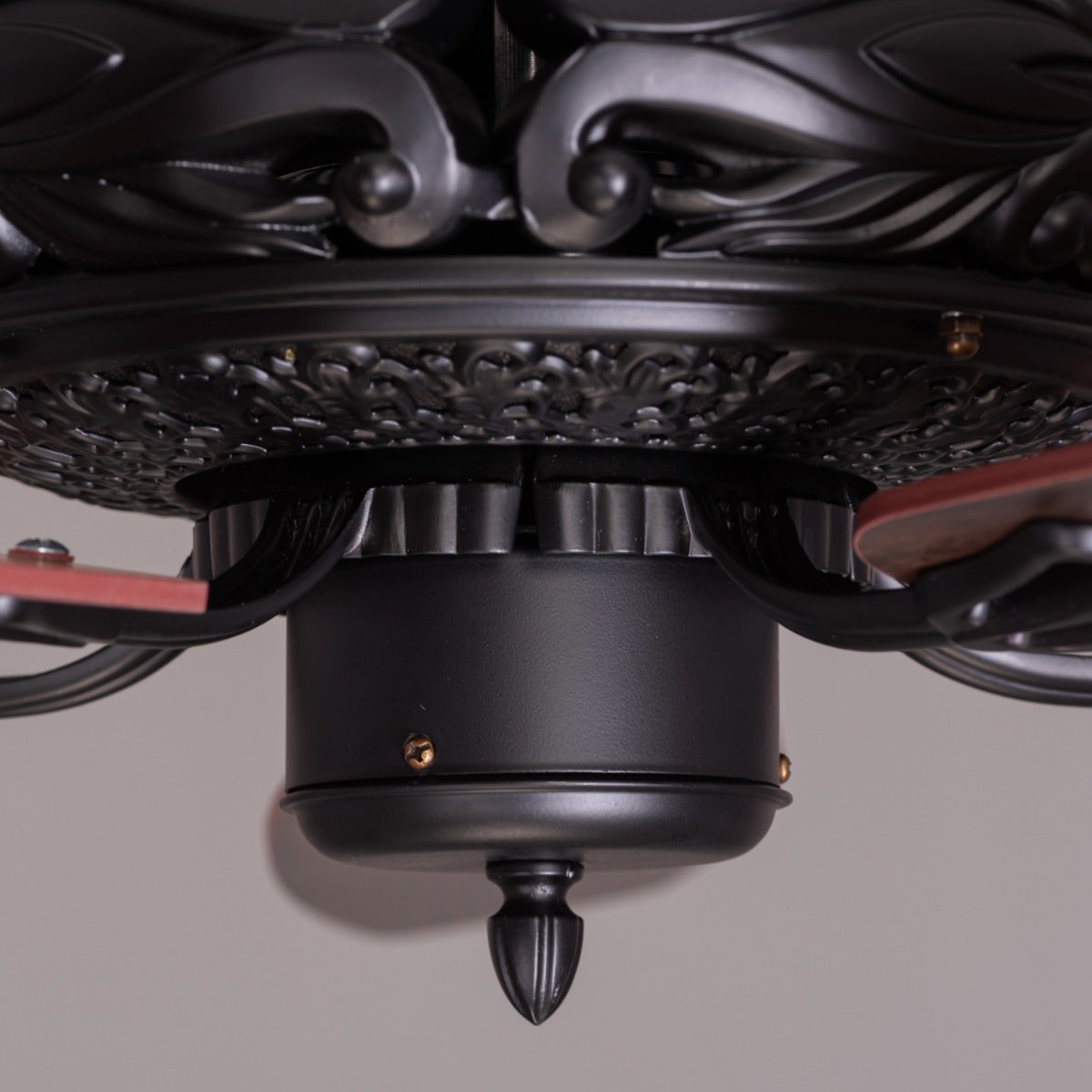 Big Sur (132 cm Span, Black Finish Metal Body, Teak Wood Finish Solid Wooden Blades) With Remote Control Ceiling Fan