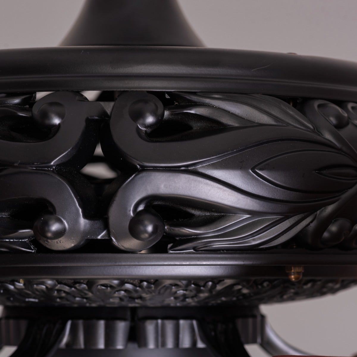 Big Sur (132 cm Span, Black Finish Metal Body, Teak Wood Finish Solid Wooden Blades) With Remote Control Ceiling Fan