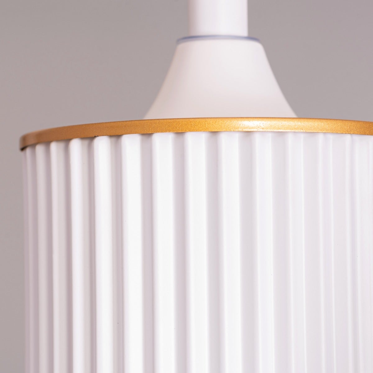 Serengeti (142 cm Span, White & Gold Finish Metal Body, White Finish Solid Wood Blades) Dimmable LED With Remote Control Ceiling Fan