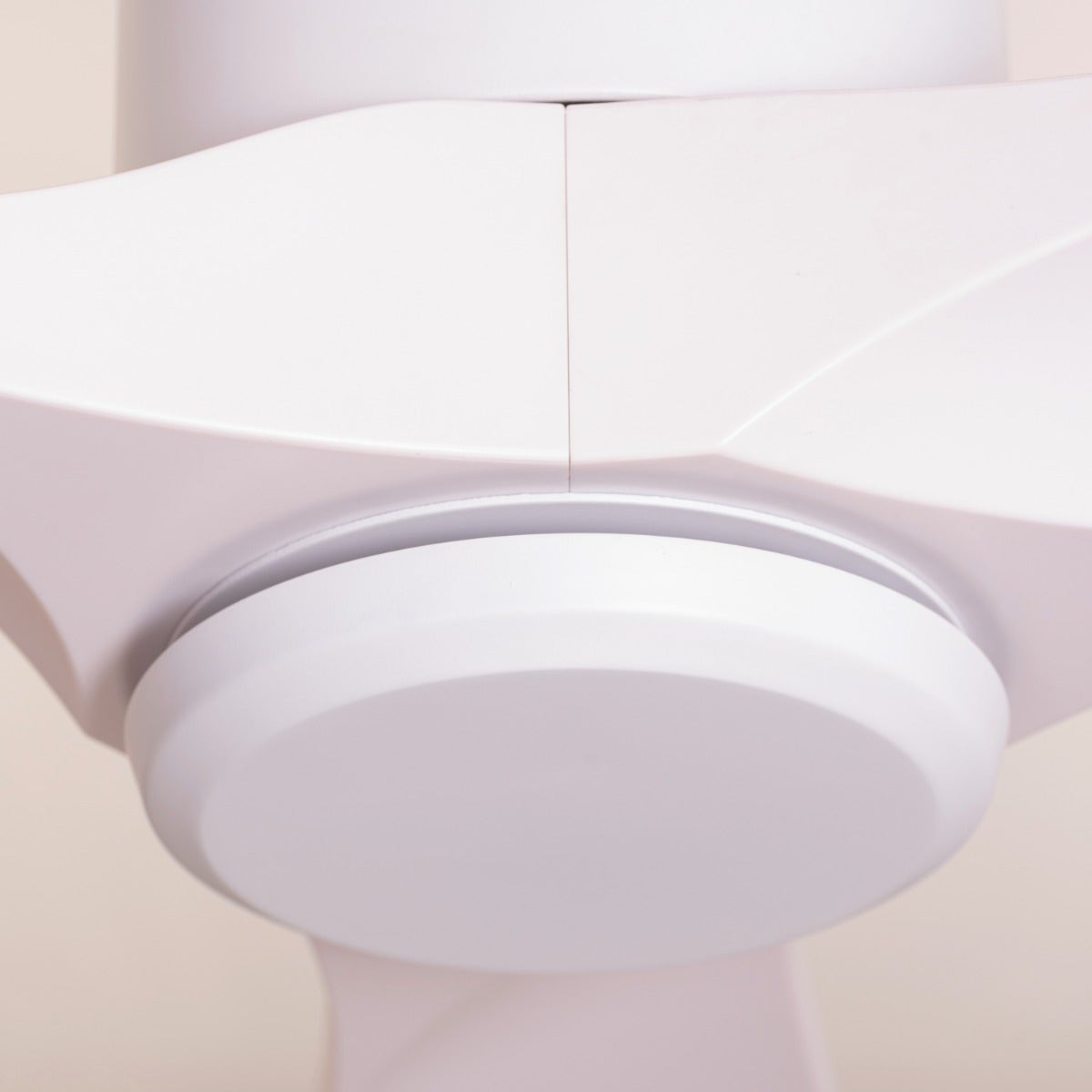Tiburon (132 cm Span, White Finish Metal Body, White Finish ABS Blades) Ceiling Fan