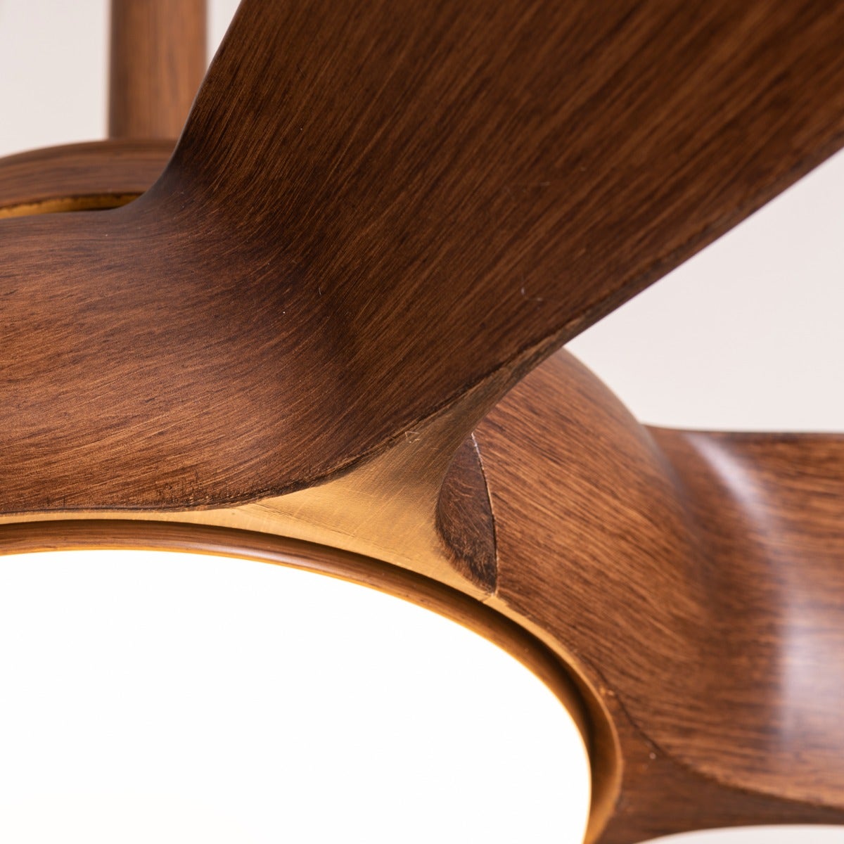 Redwood City (139 cm Span, Teak Wood Finish Metal Body, Teak Wood Finish ABS Blades) 3 Colour Dimmable LED With Remote Control Ceiling Fan